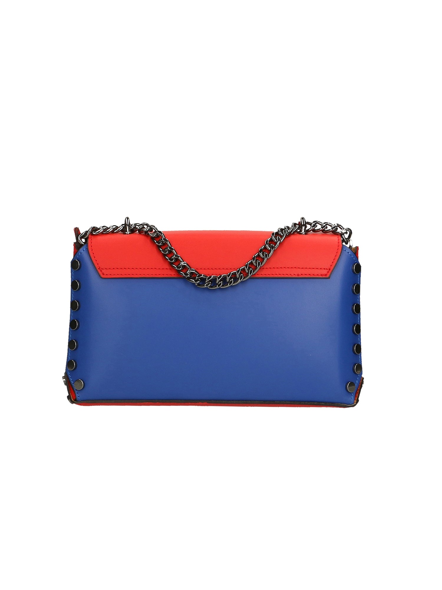 Vera pelle 8641-BLU+ROSSO Borsa a tracolla da donna Evanthe Pro Chiara Ferretti