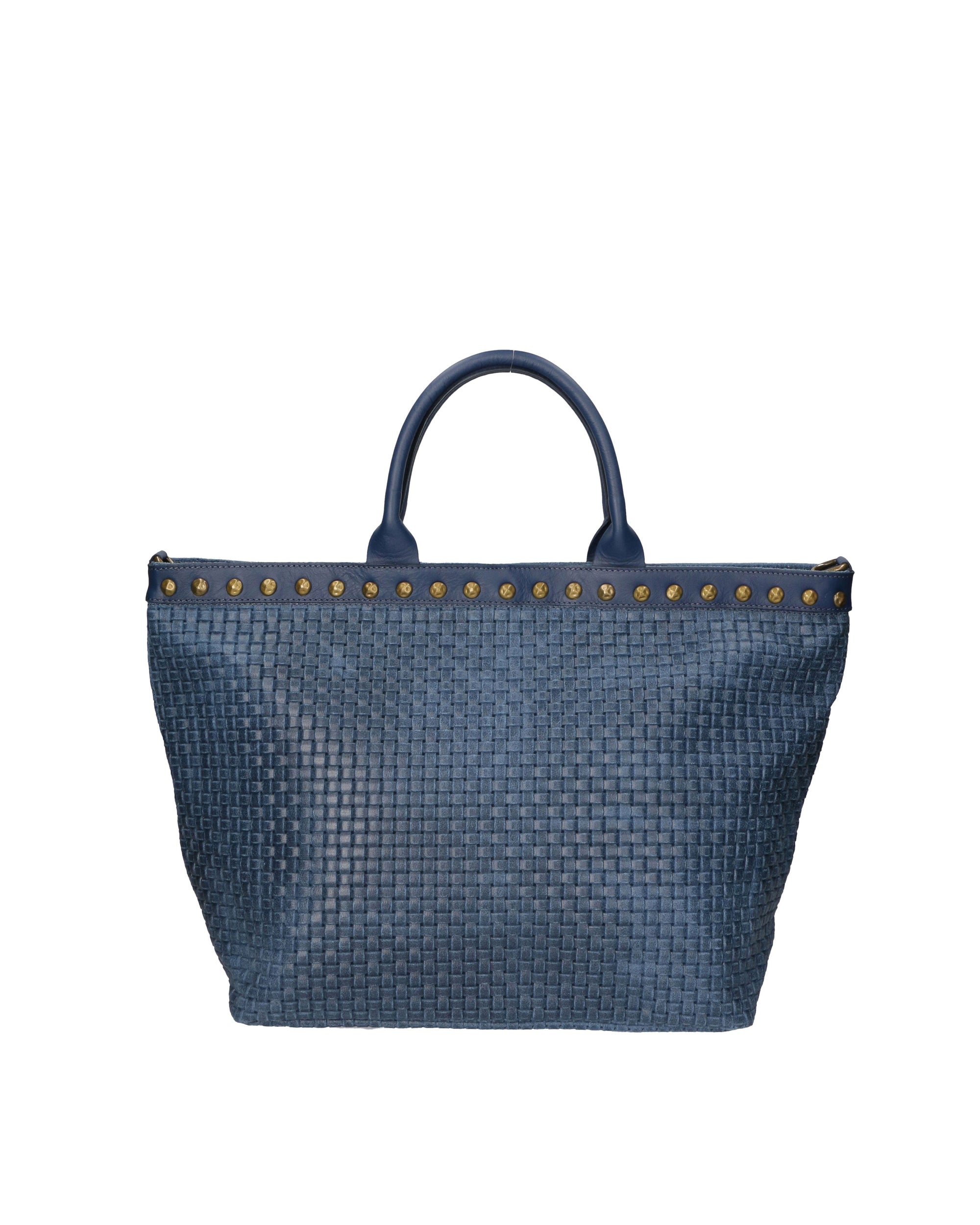 Elowen Plus Borsa Shopper da donna Vera Pelle 80063-BLUJEANS Chiara Ferretti