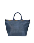 Elowen Plus Borsa Shopper da donna Vera Pelle 80063-BLUJEANS Chiara Ferretti