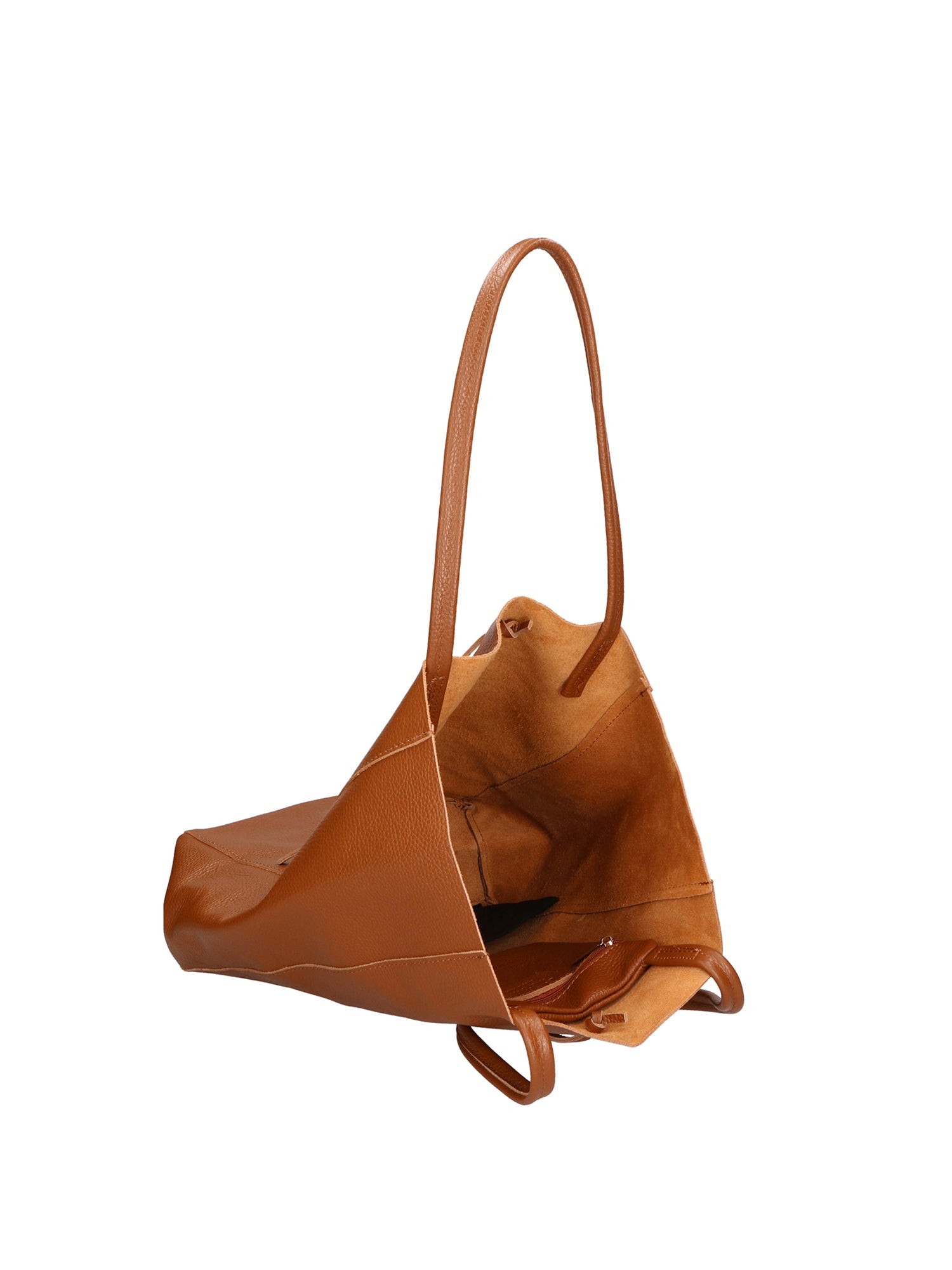Valentina Damenhandtasche aus echtem Leder, hergestellt in Italien, 37 x 40 x 12,5 cm