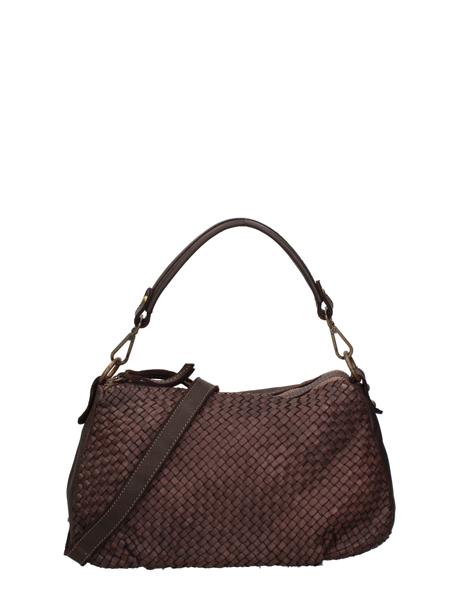 Novella Borsa a spalla da donna Vera pelle 7800-T.MORO Chiara Ferretti