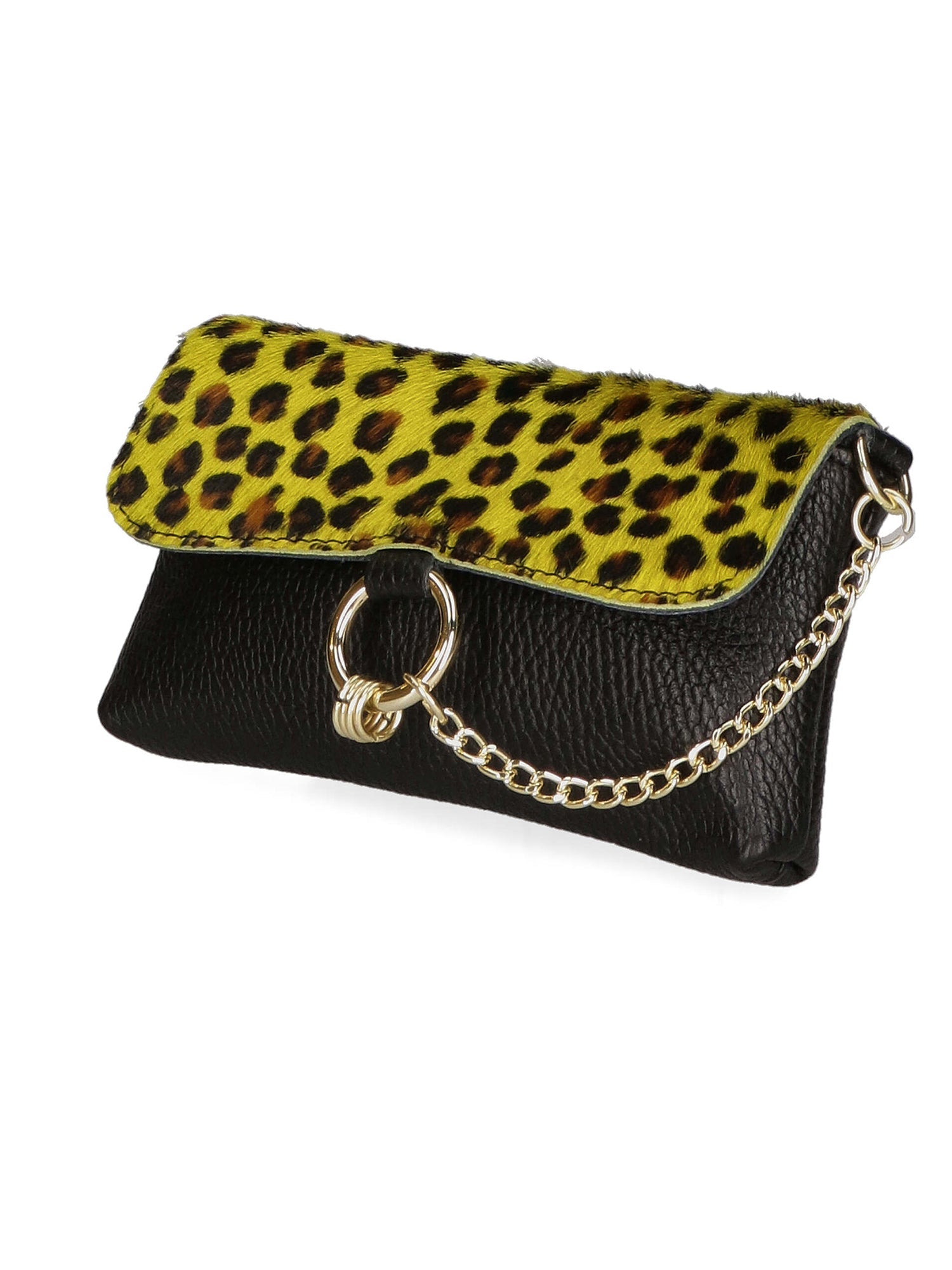 Safira Borsa a mano da donna Vera pelle 04760-LEO P GIALLO Chiara Ferretti