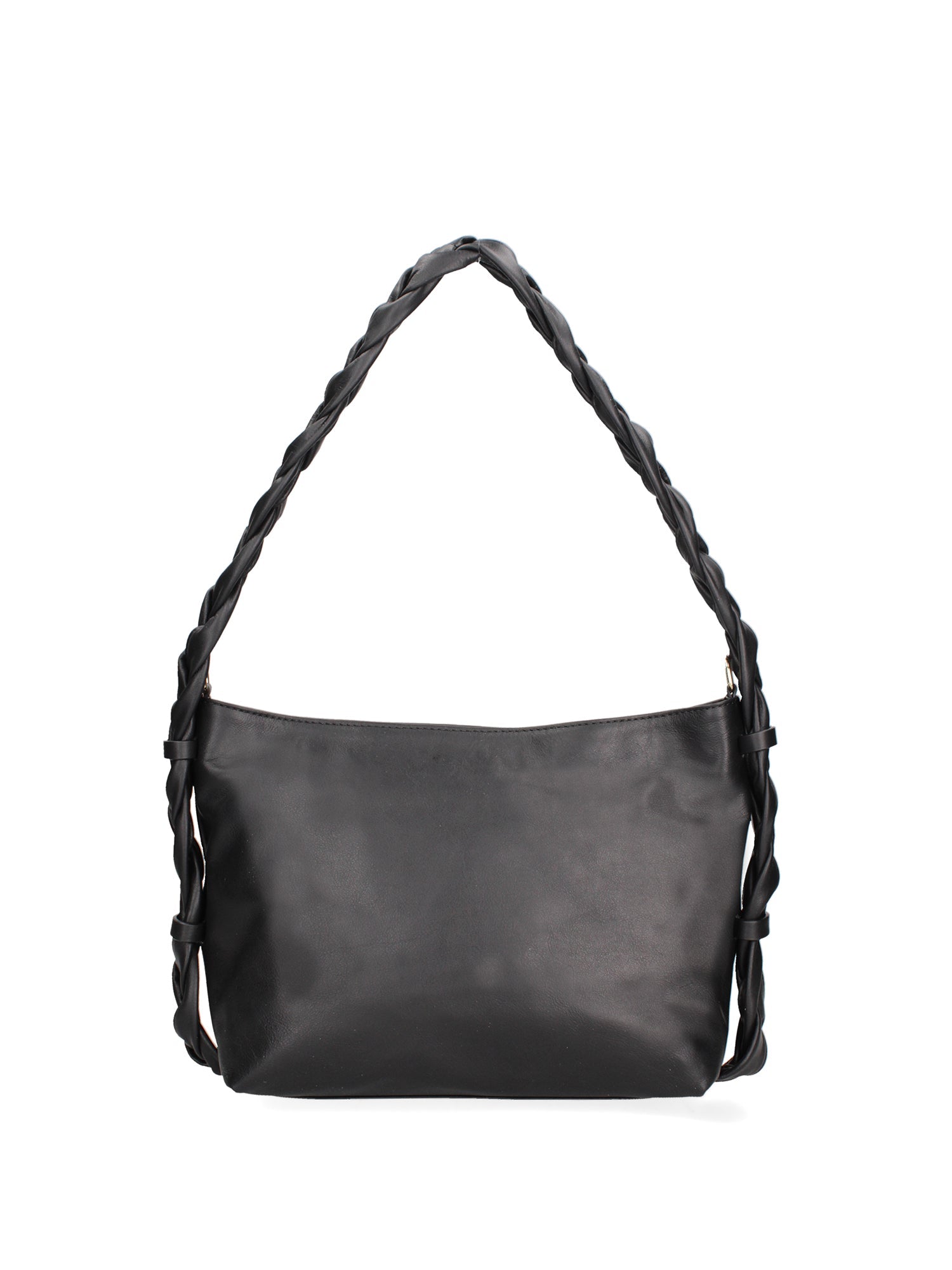 Isara Borsa a spalla da donna Vera pelle 07170-NERO BLACK Chiara Ferretti