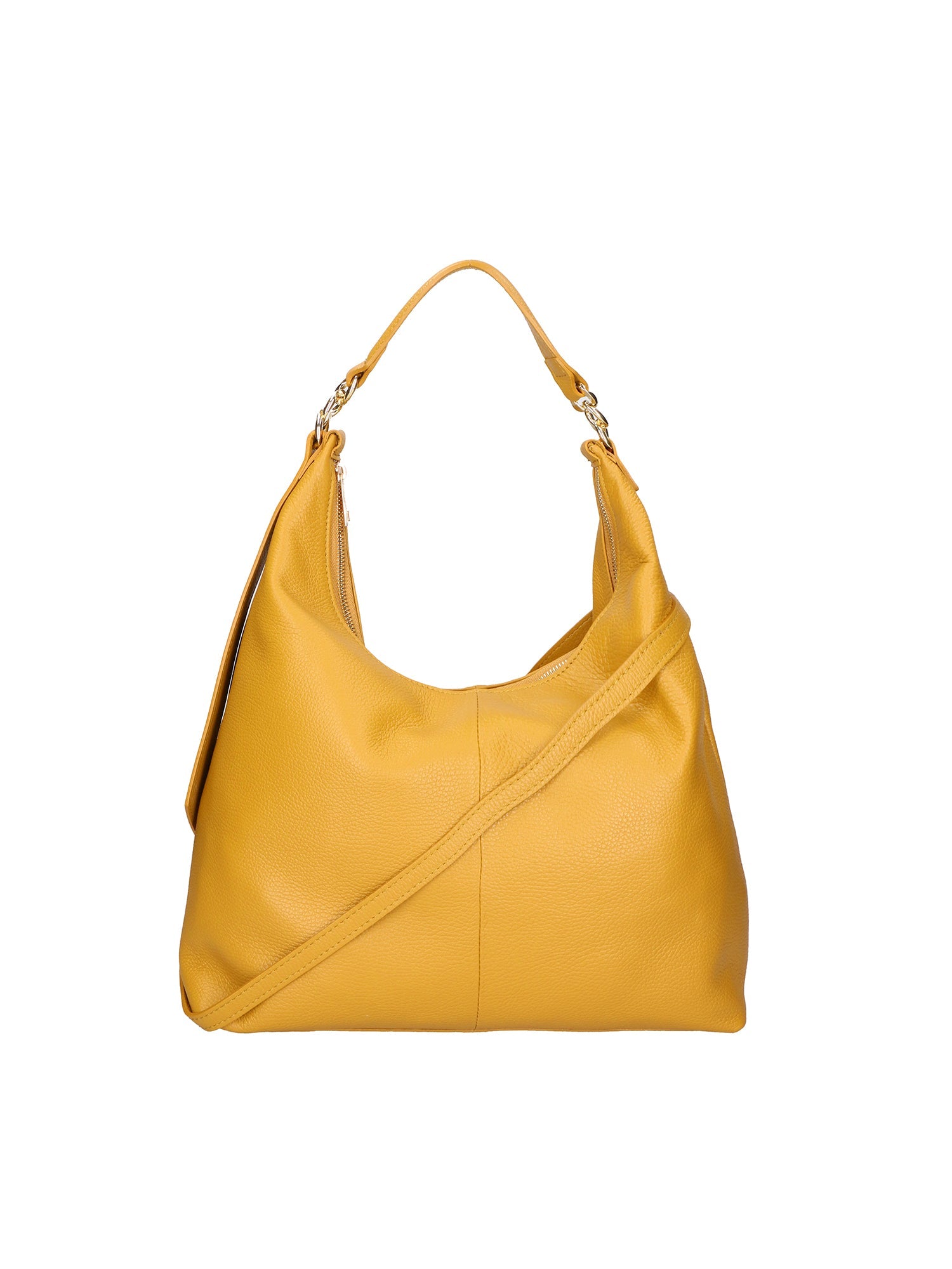 Ursula Borsa a spalla da donna Vera pelle 06673-D36 SENAPE Chiara Ferretti