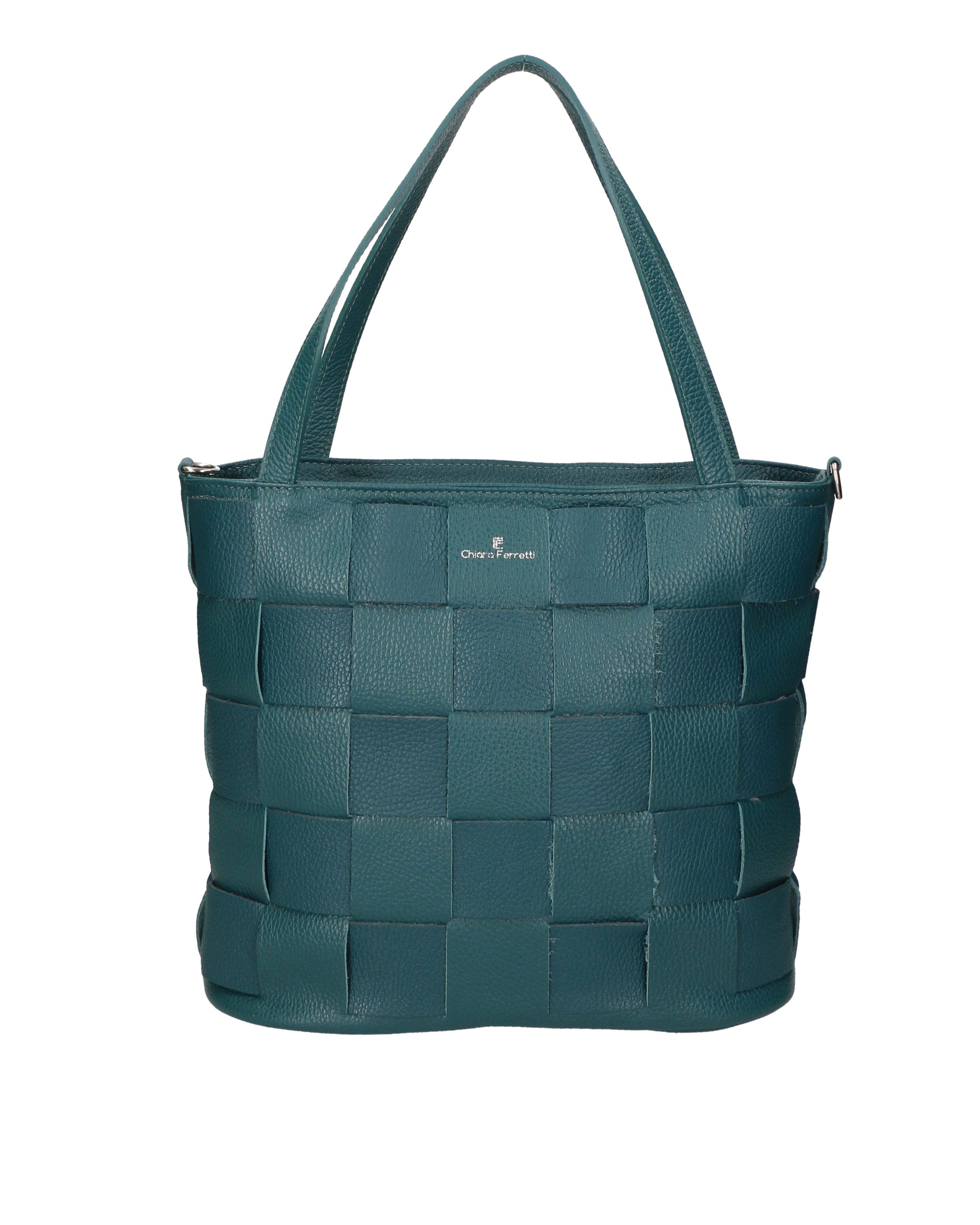 Borsa a spalla da donna In Vera pelle | Chiara Ferretti | CF22211823FBG-D33_PETROLIO