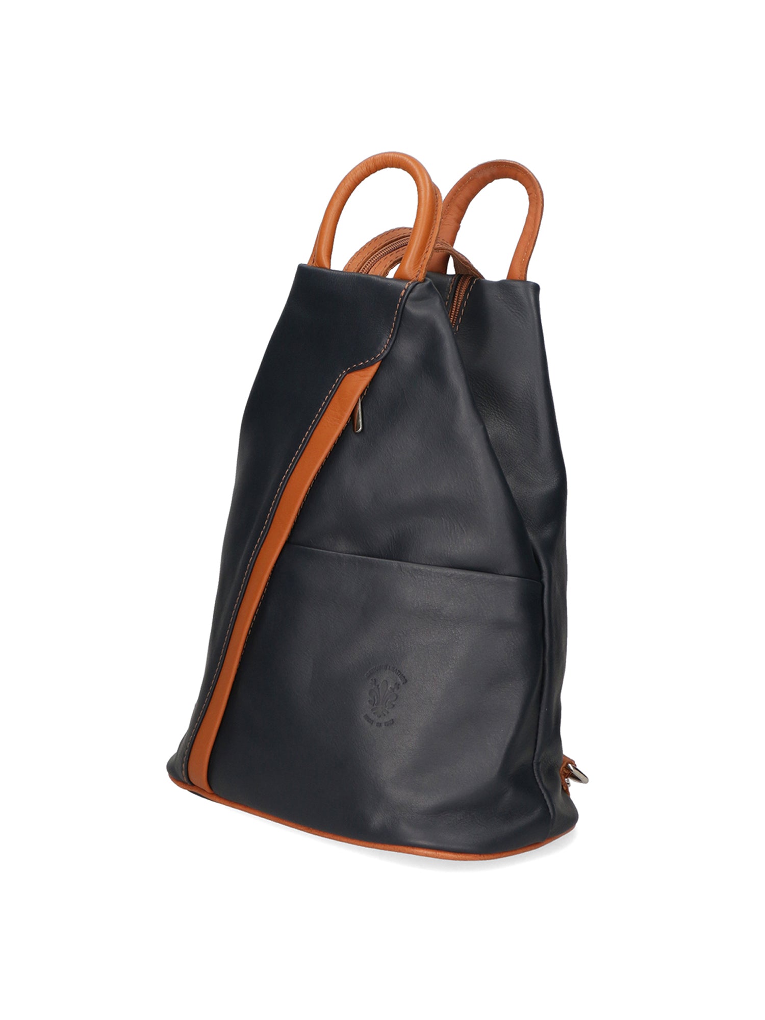 Erika Zaino da donna in vera pelle Casual 80072-BLU-CUOIO Chiara Ferretti