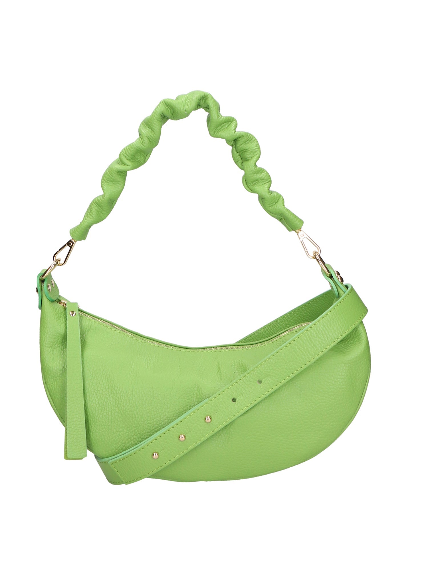 Ida Borsa a spalla da donna Vera pelle 05916-C12 VERDE Chiara Ferretti