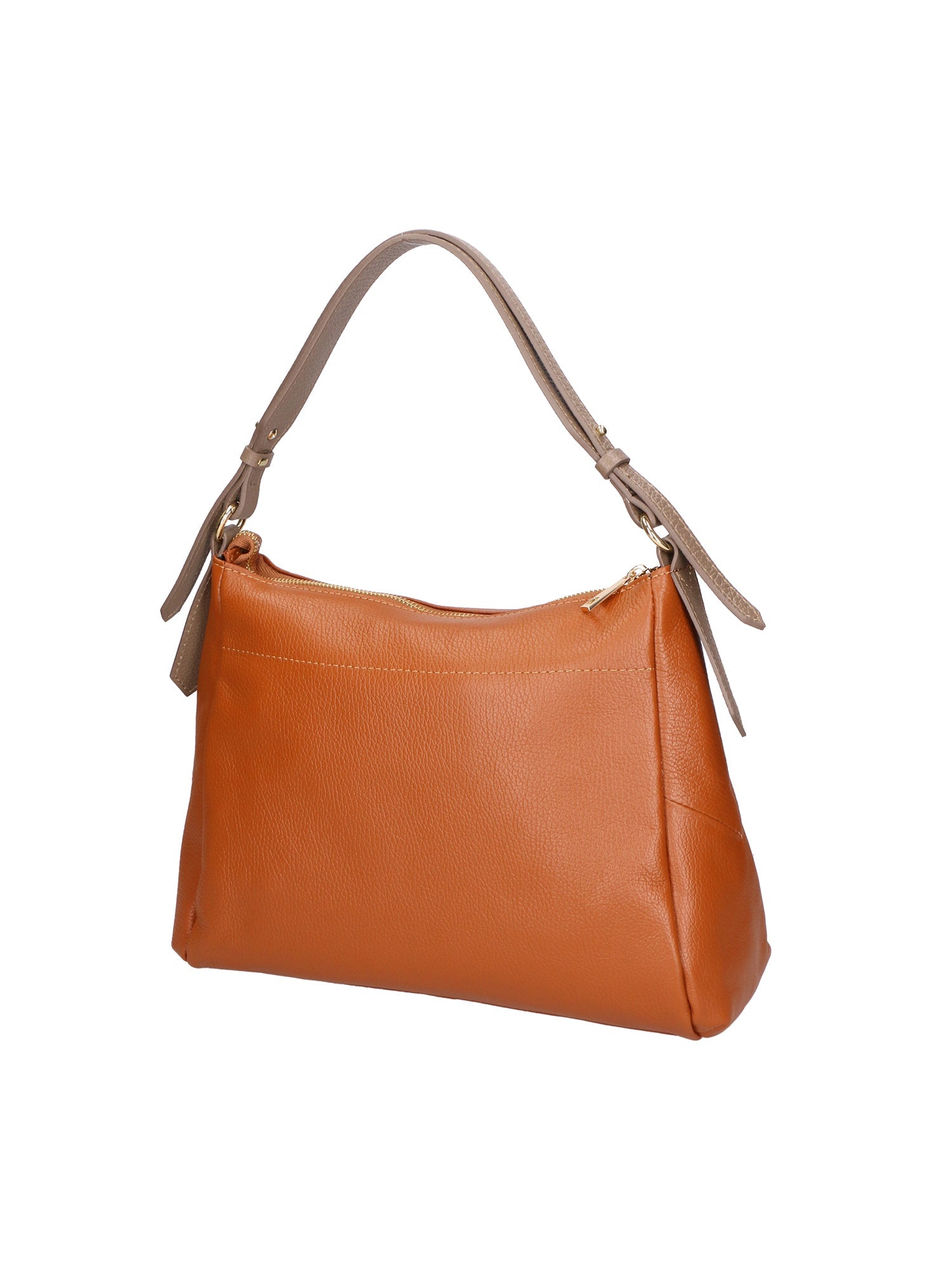 Vladimira Borsa a spalla da donna Vera pelle 06675-D17 CUOIO + D40 TAUPE Chiara Ferretti