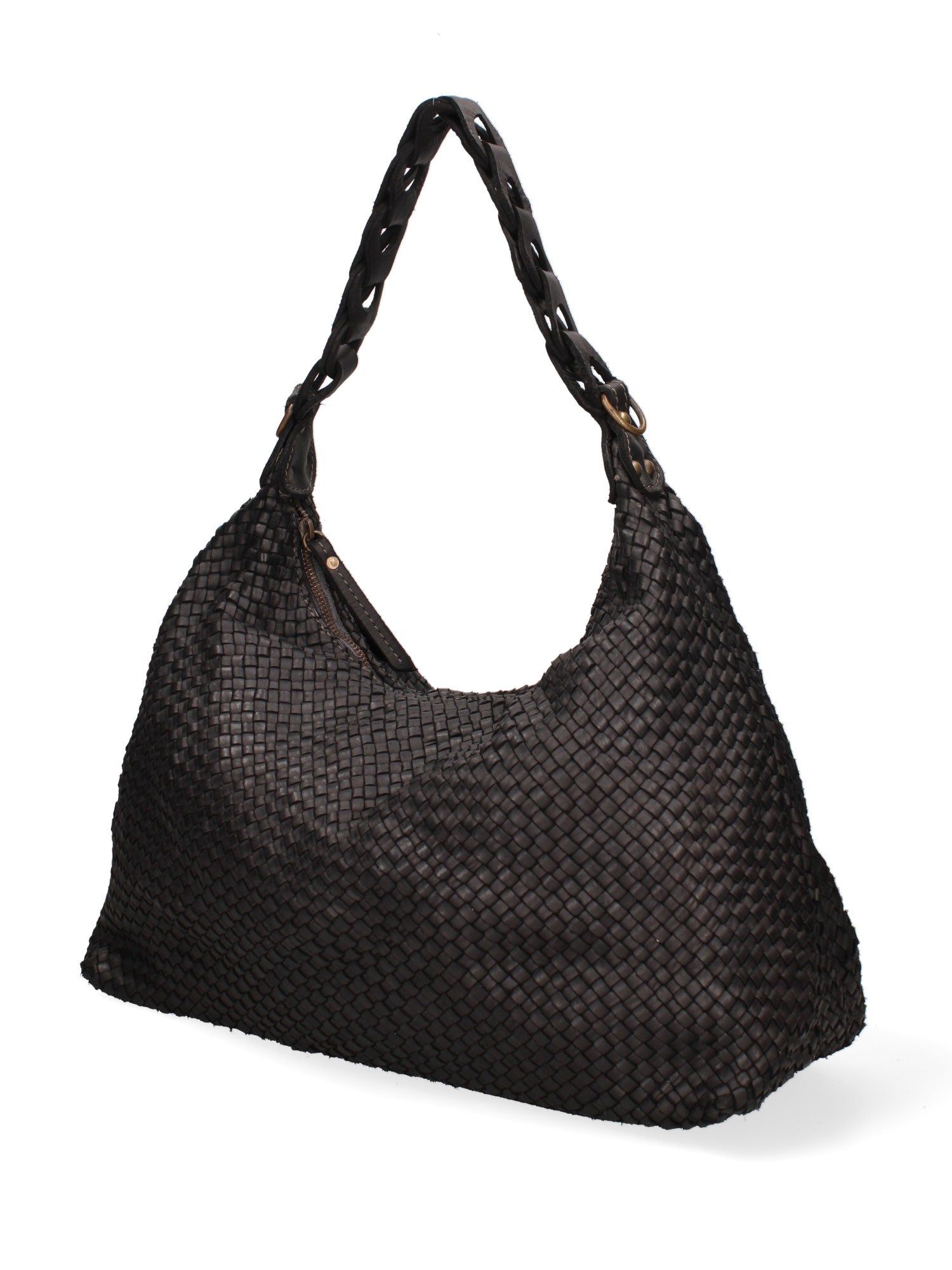 Asteria Borsa a spalla da donna Vera pelle 7799-NERO Chiara Ferretti