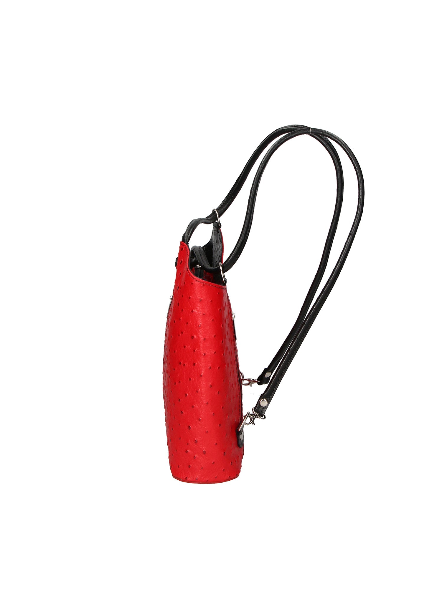 Chanel 3005-12 ROSSO SCURO 20 NERO Zaino da donna in vera pelle Chiara Ferretti