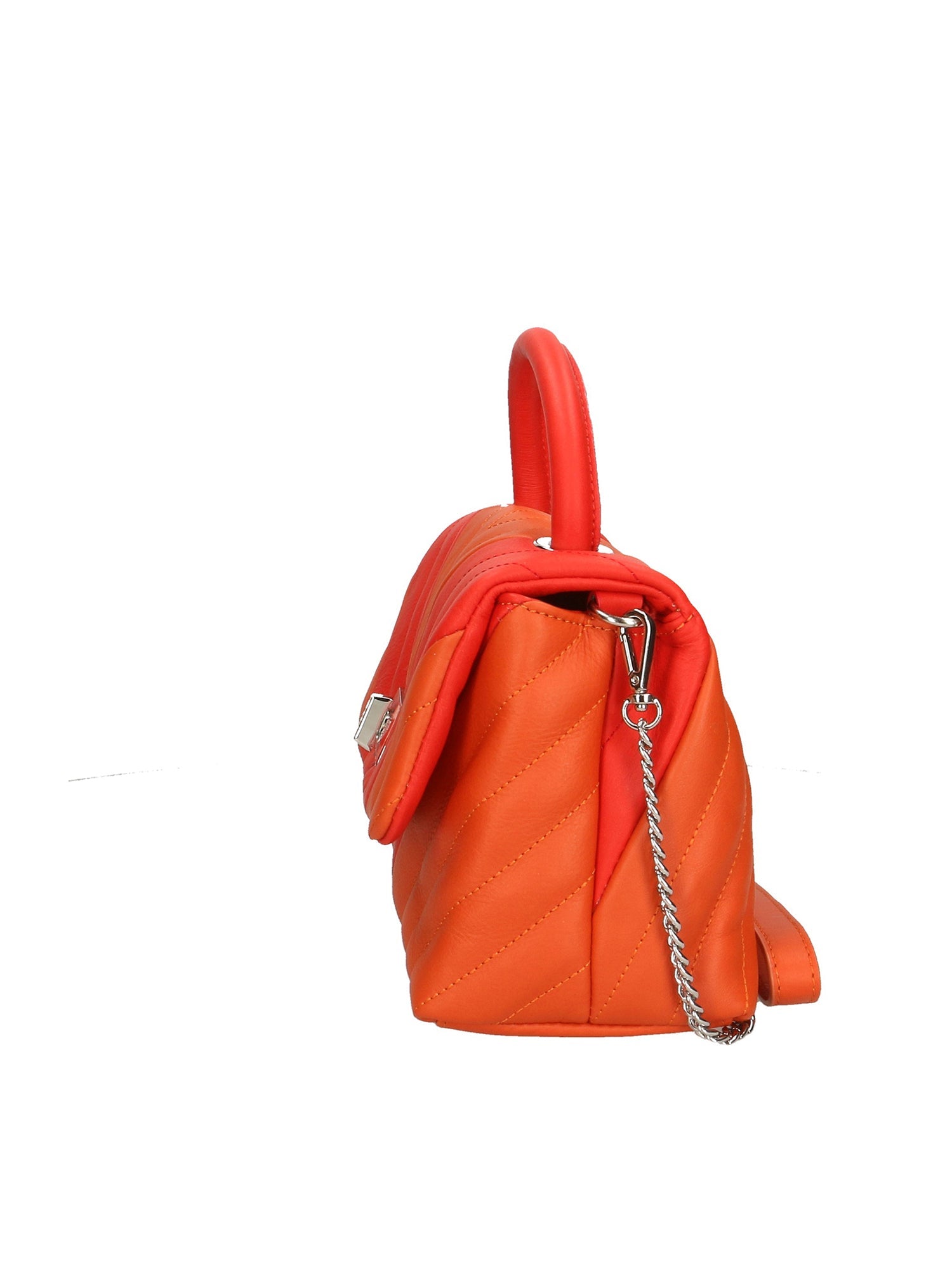 Ramona Borsa a mano da donna Vera pelle 192280-ARANCIO + CORALLO Chiara Ferretti