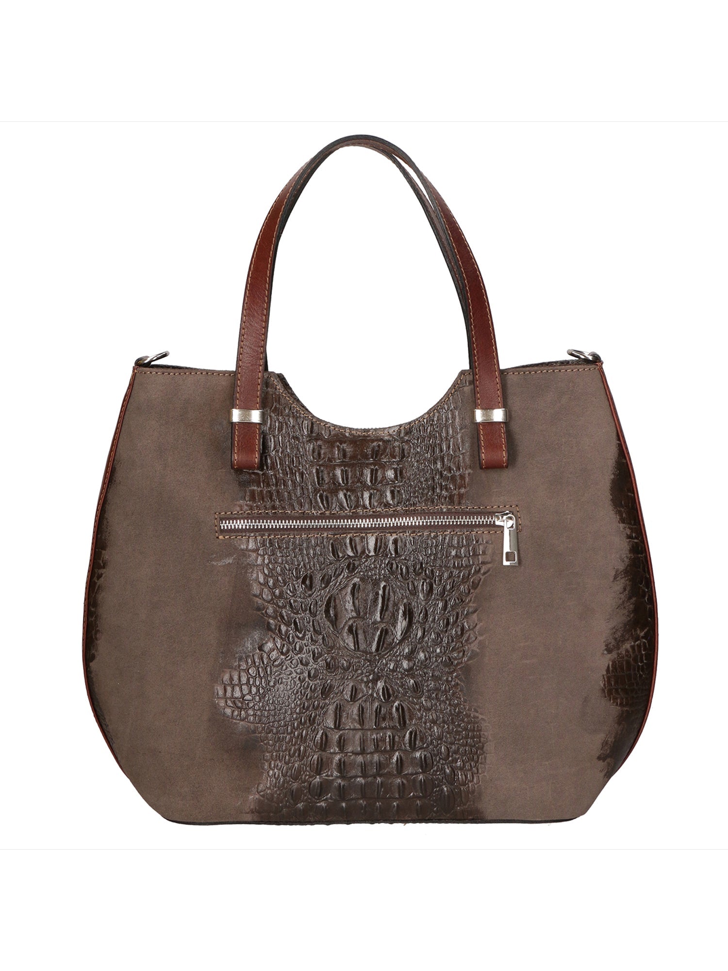 Elda Borsa a mano da donna Vera pelle croco 80046 1-T.MORO Chiara Ferretti