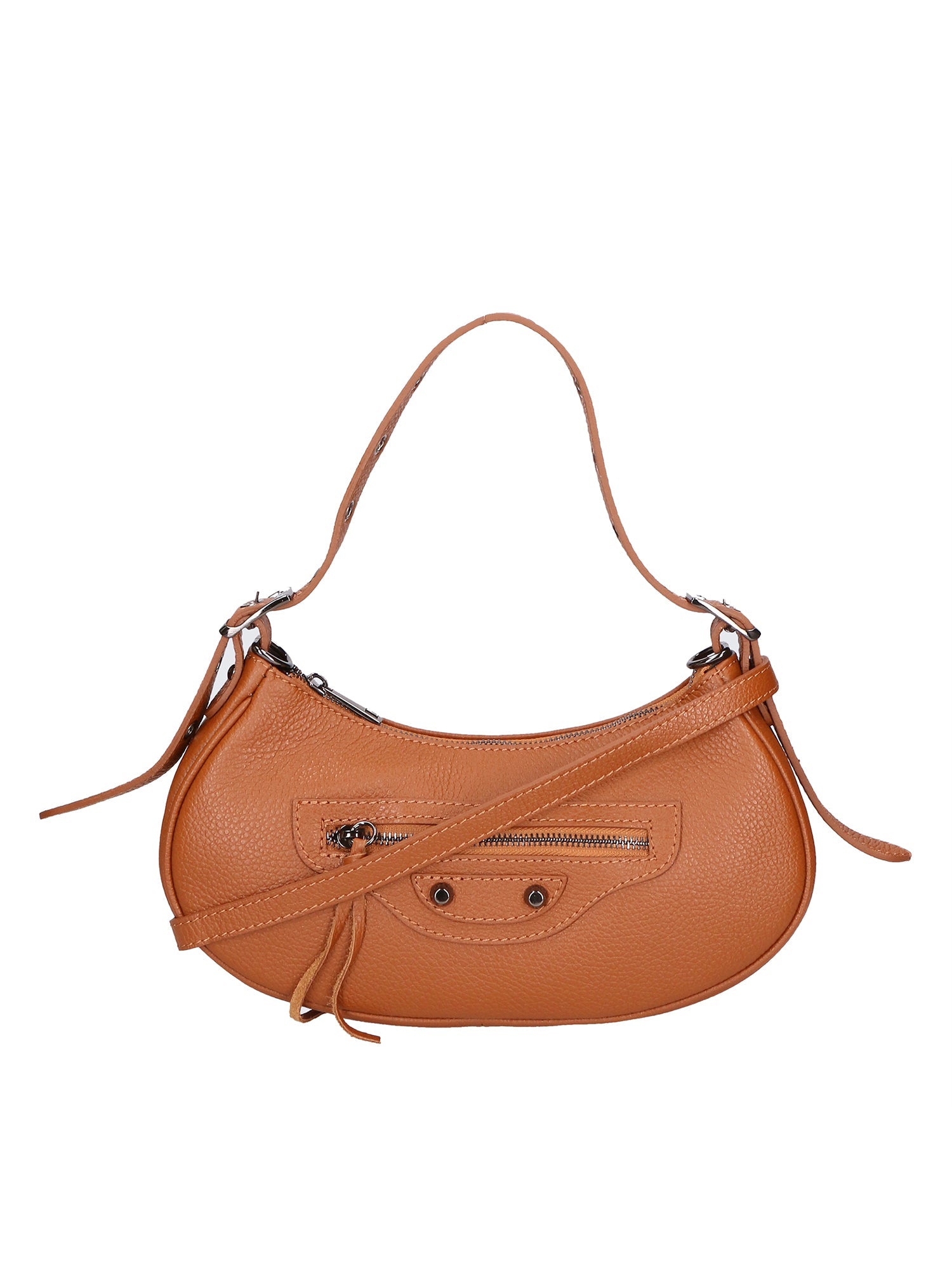Loredana Borsa a spalla da donna Vera pelle 06548-CUOIO SCURO Chiara Ferretti