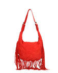 Zefira Borsa a spalla da donna Pelle Scamosciata 8630-ROSSO Chiara Ferretti