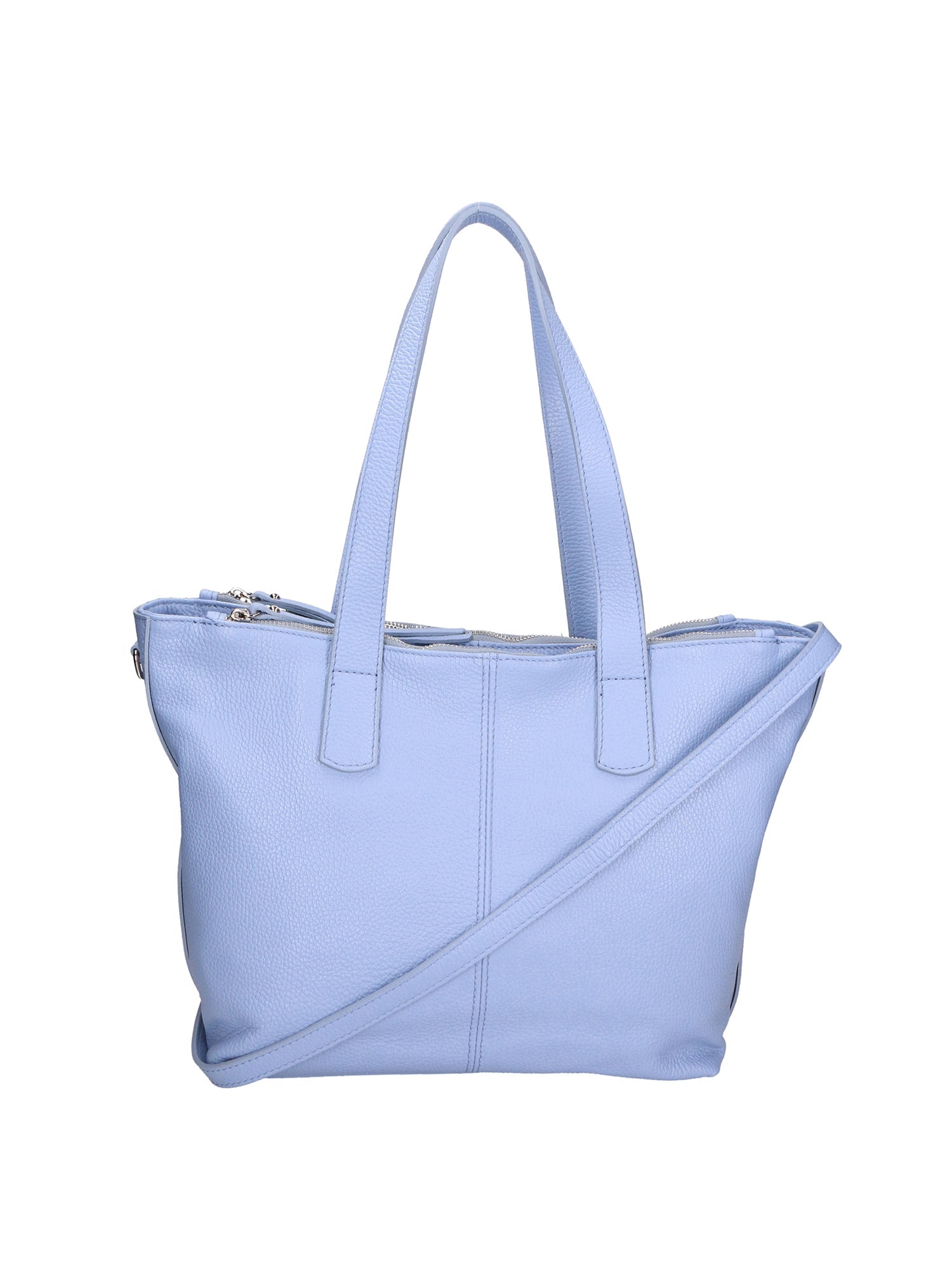 Gea Borsa a spalla da donna Vera pelle 05935-D220 AZZURRO Chiara Ferretti