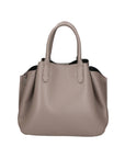 Vincenza Borsa a mano da donna Vera pelle 06898-D77 GRIGIO Chiara Ferretti
