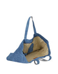Doris Borsa Shopper da donna Vera Pelle 80035-BLUJEANS Chiara Ferretti
