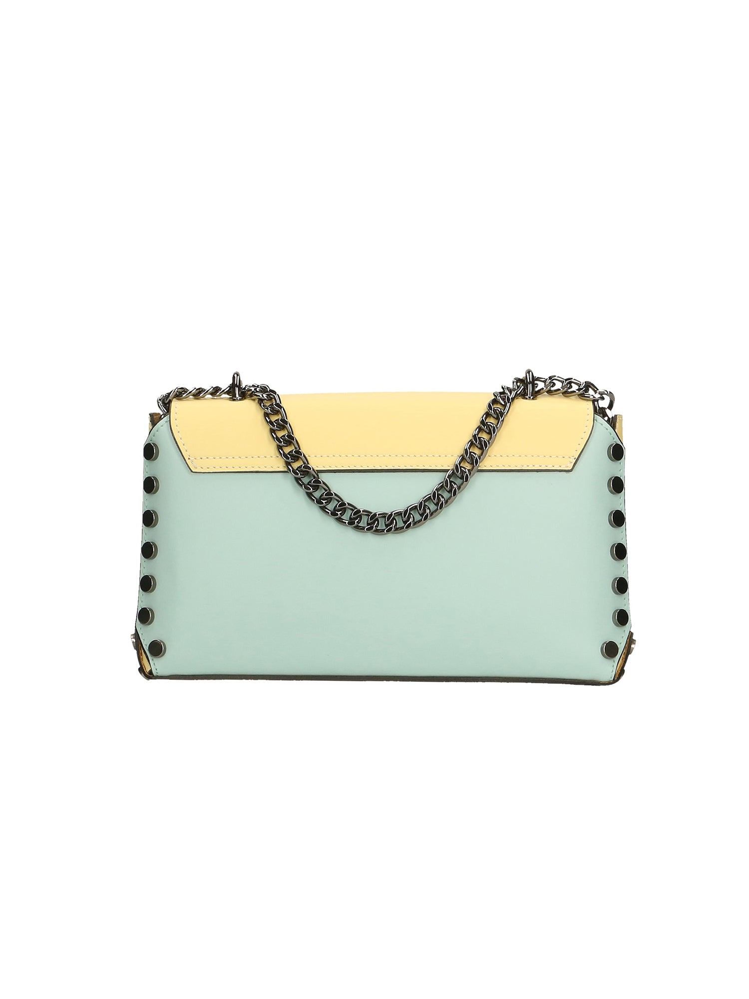 Vera pelle 8641-MARINA+GIALLO Borsa a tracolla da donna Evanthe Pro Chiara Ferretti