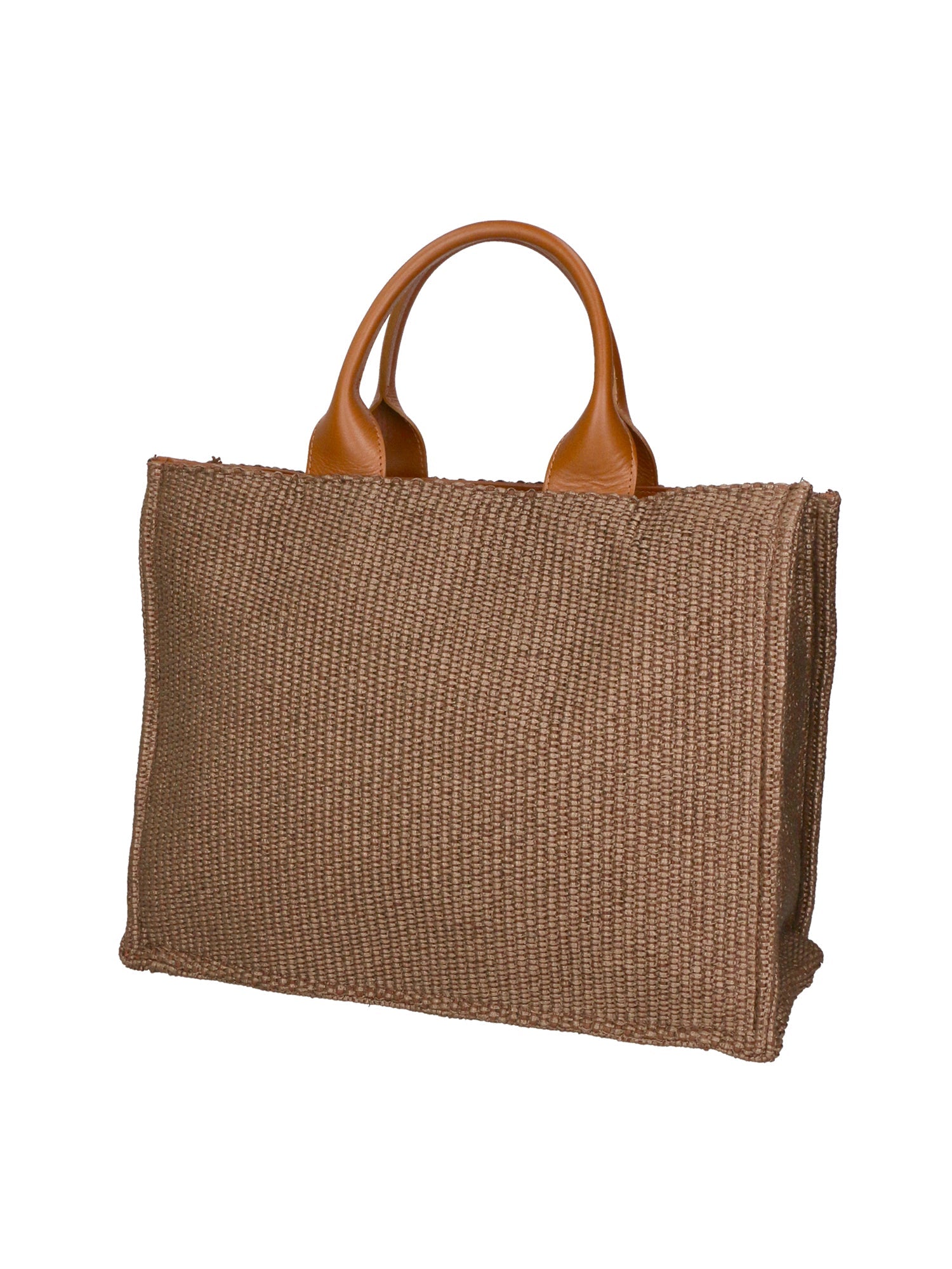 Allison Damen-Schultertasche aus Tabru-Stroh, hergestellt in Italien, 31 x 41,5 x 15,5 cm