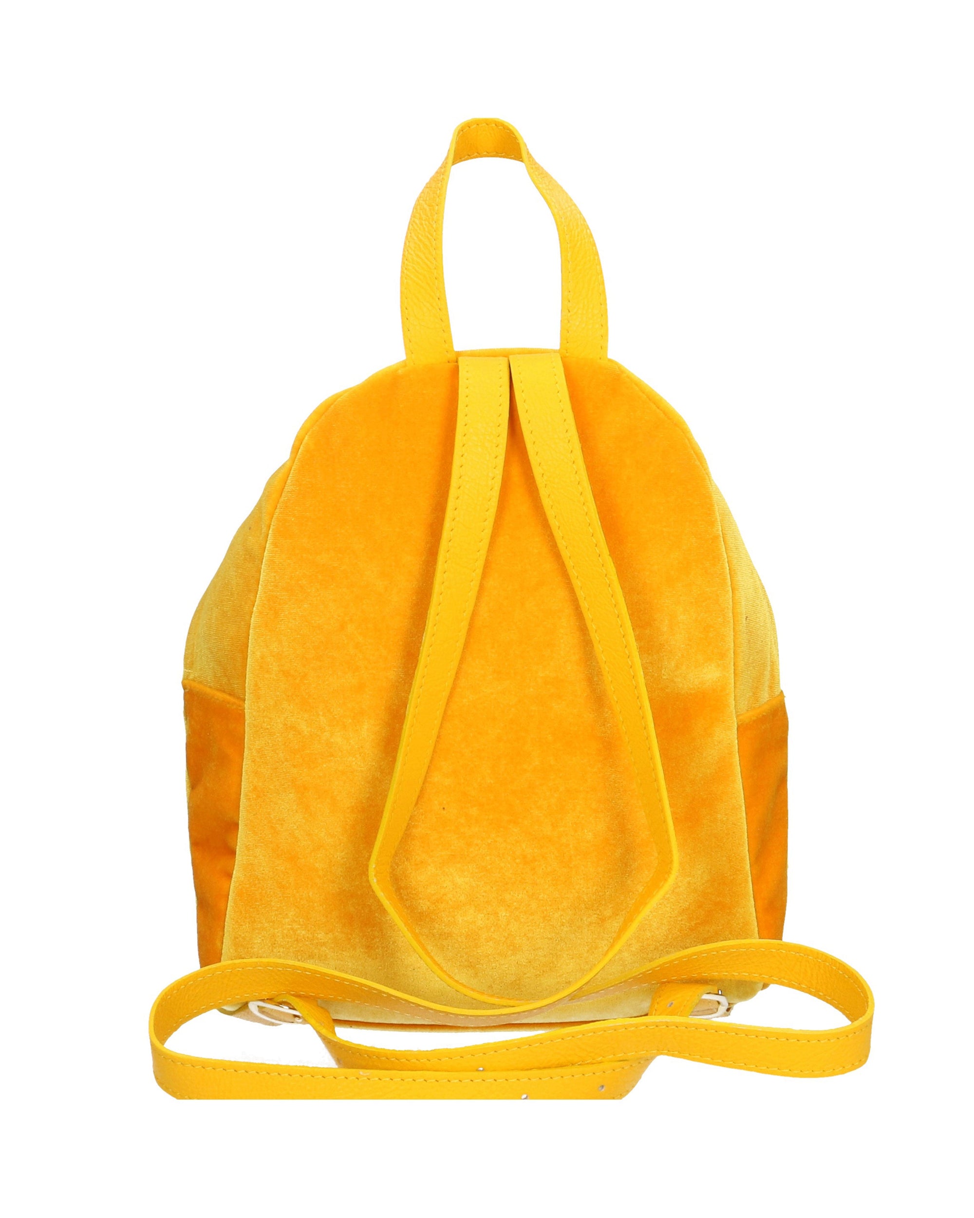 Belluno 8933-GIALLO Zaino da donna in velluto Chiara Ferretti