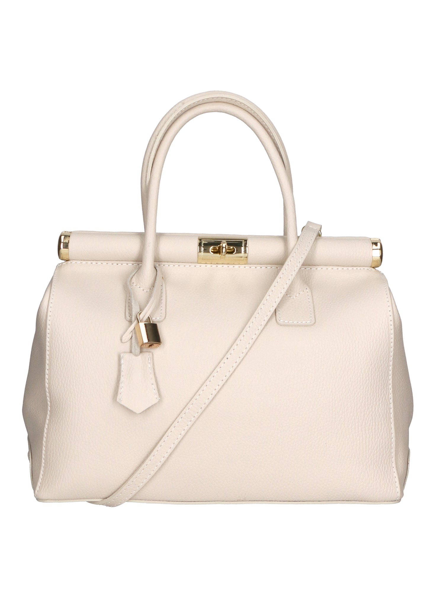 Aleria Borsa a mano da donna Vera pelle 8005-D37 LATTE Chiara Ferretti