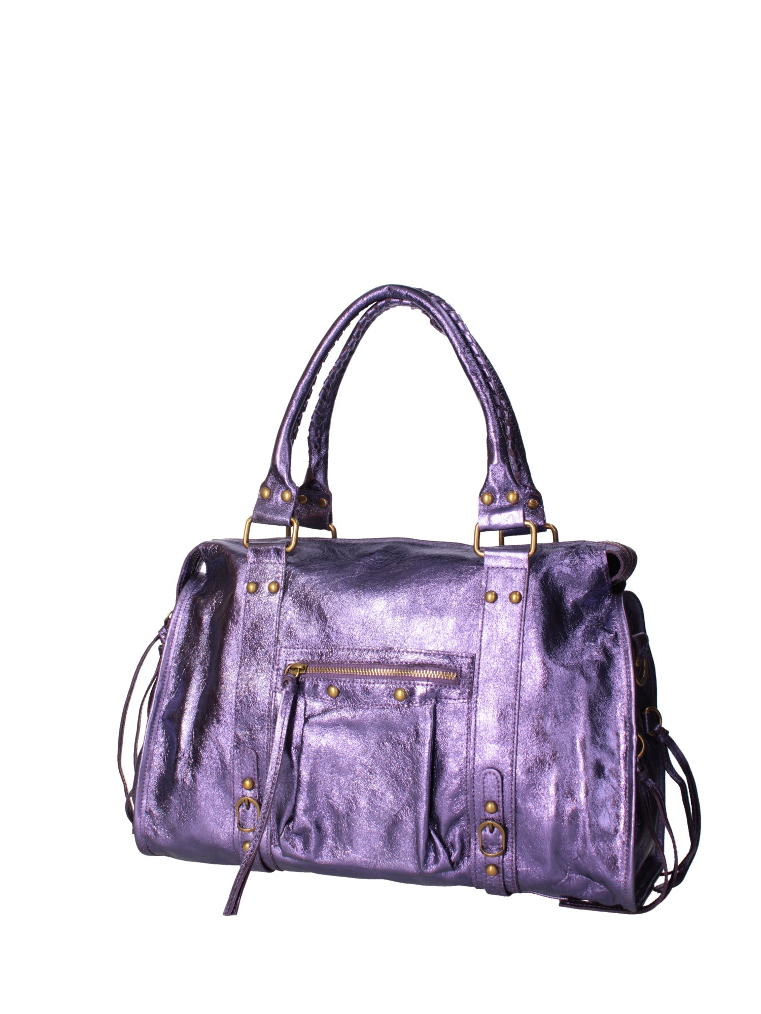 Novara Borsa a spalla da donna Vera pelle 06090 LM-L013 VIOLA Chiara Ferretti