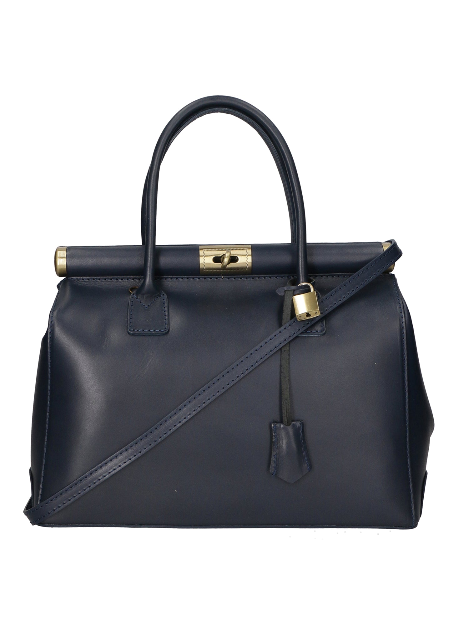Federica Borsa a mano da donna Vera pelle 9106-BLU DARK BLUE Chiara Ferretti