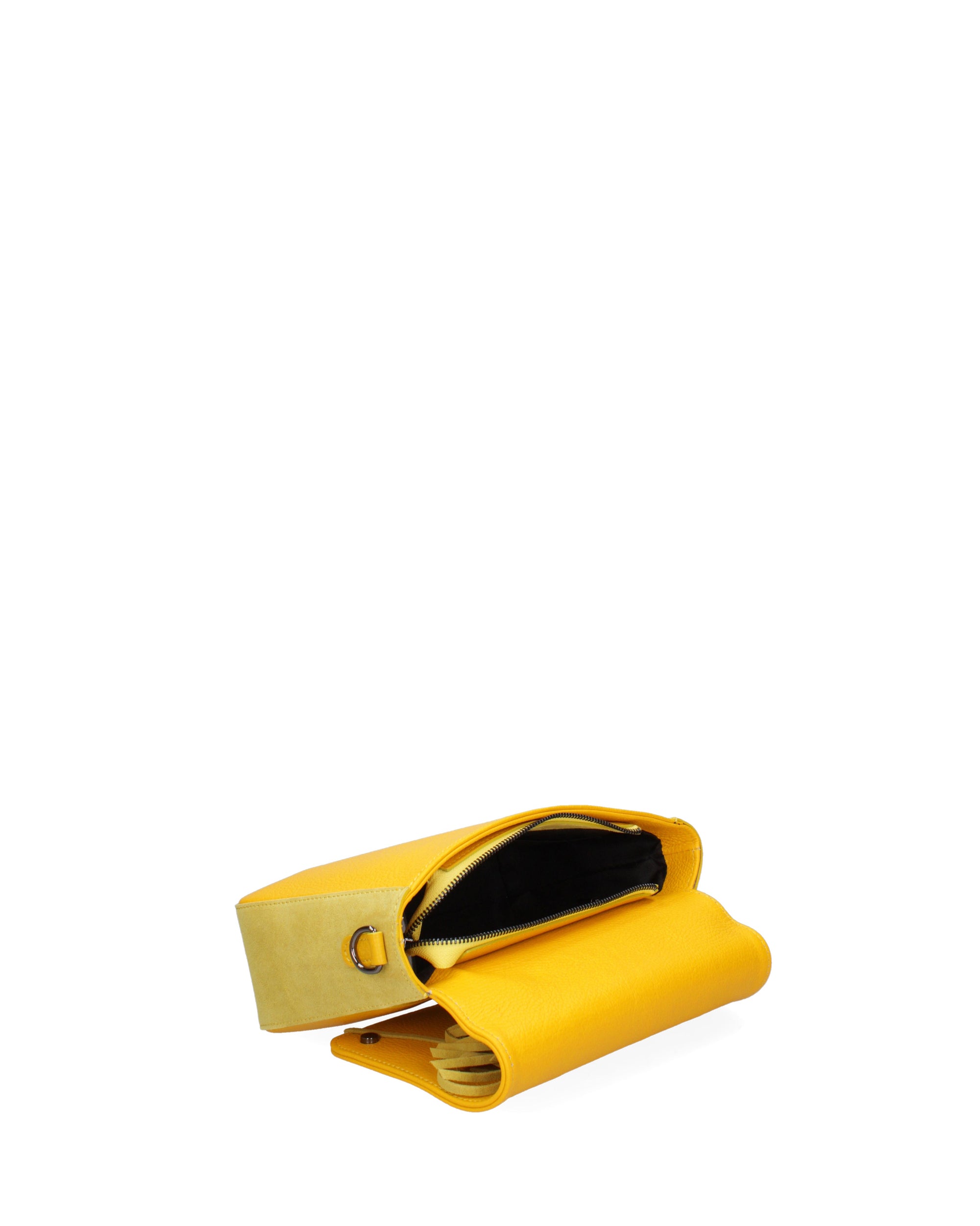 Soleada Borsa a tracolla da donna Vera pelle 8918-GIALLO Chiara Ferretti