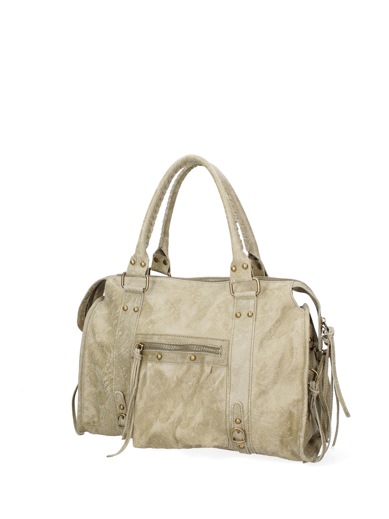 Elara Borsa a spalla da donna Vera pelle 06090-025 VERDE MILITARE Chiara Ferretti