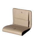 Marysol Portafoglio da donna Vera Pelle 60133 2-FANGO TAUPE Chiara Ferretti