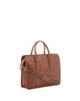 Borsa a mano unisex vera pelle Made in Italy 4454-MARRONE Alessia Firenze