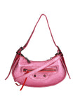 Gloria Damenhandtasche aus echtem Leder, hergestellt in Italien, 12 x 25 x 6 cm