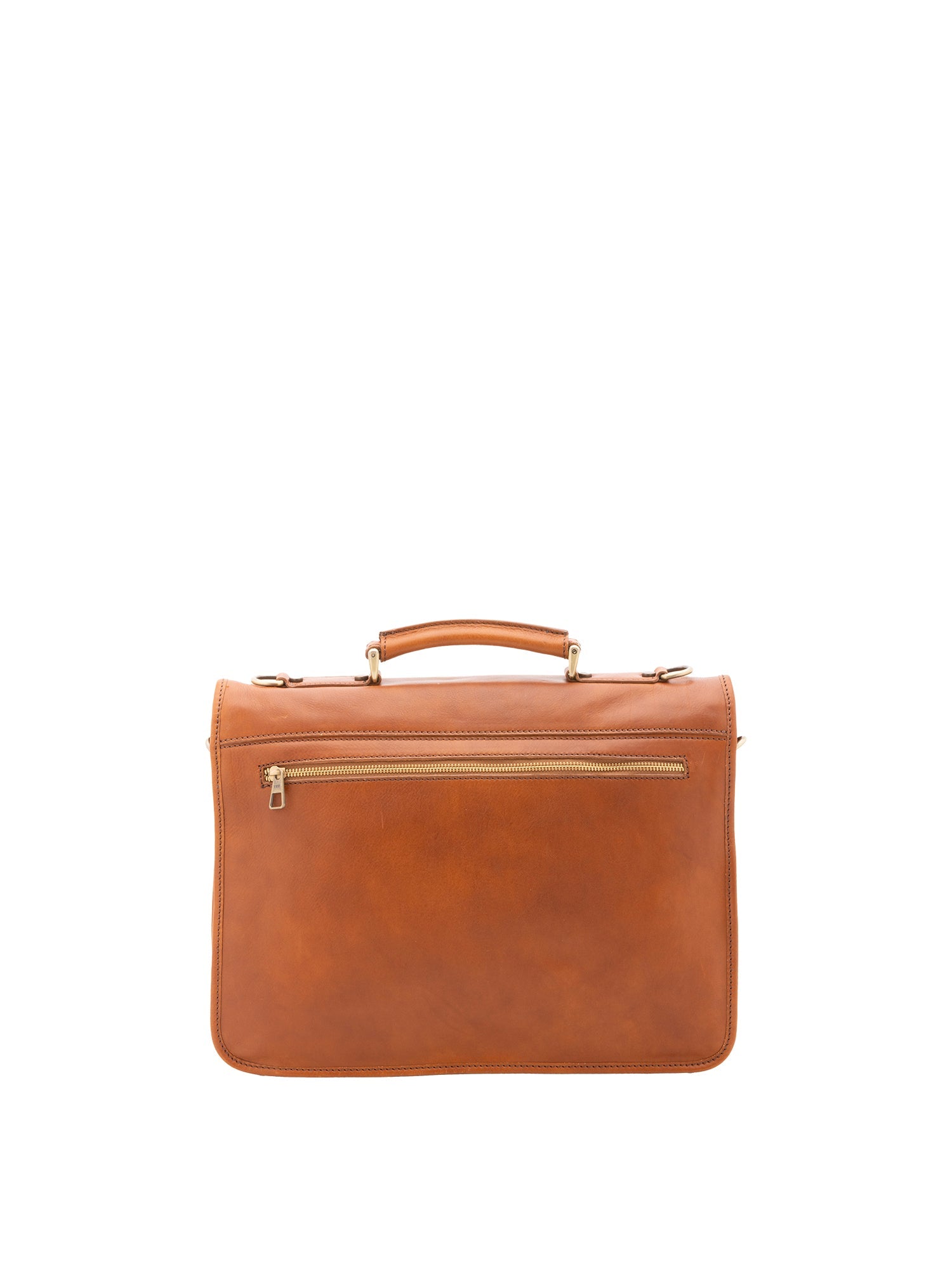 Borsa a mano unisex in vera pelle Made in Italy 4017-MIELE Alessia Firenze