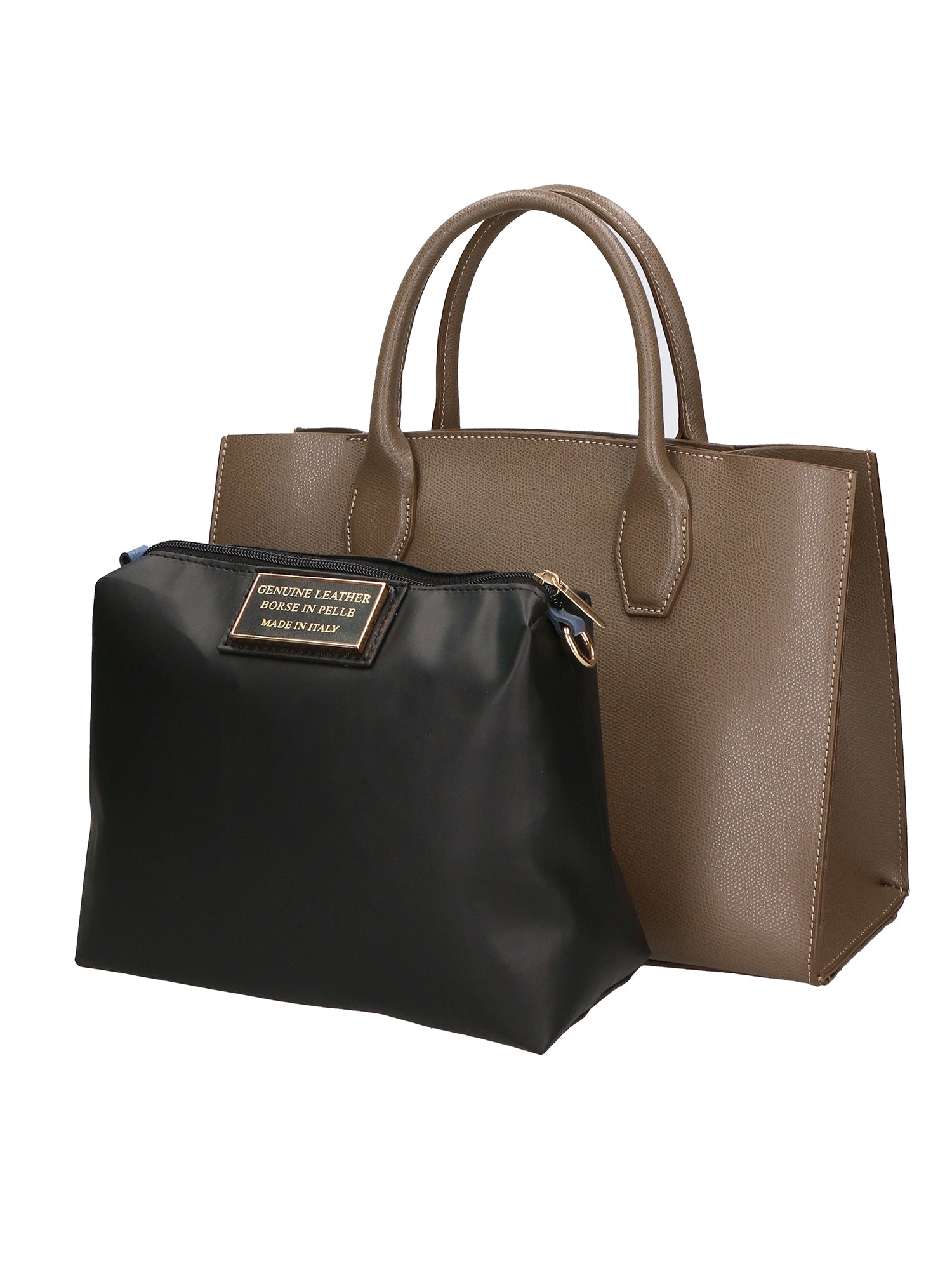 Borsa a mano da Donna Lodovica in Vera Pelle Made in Italy 22x32x13 cm