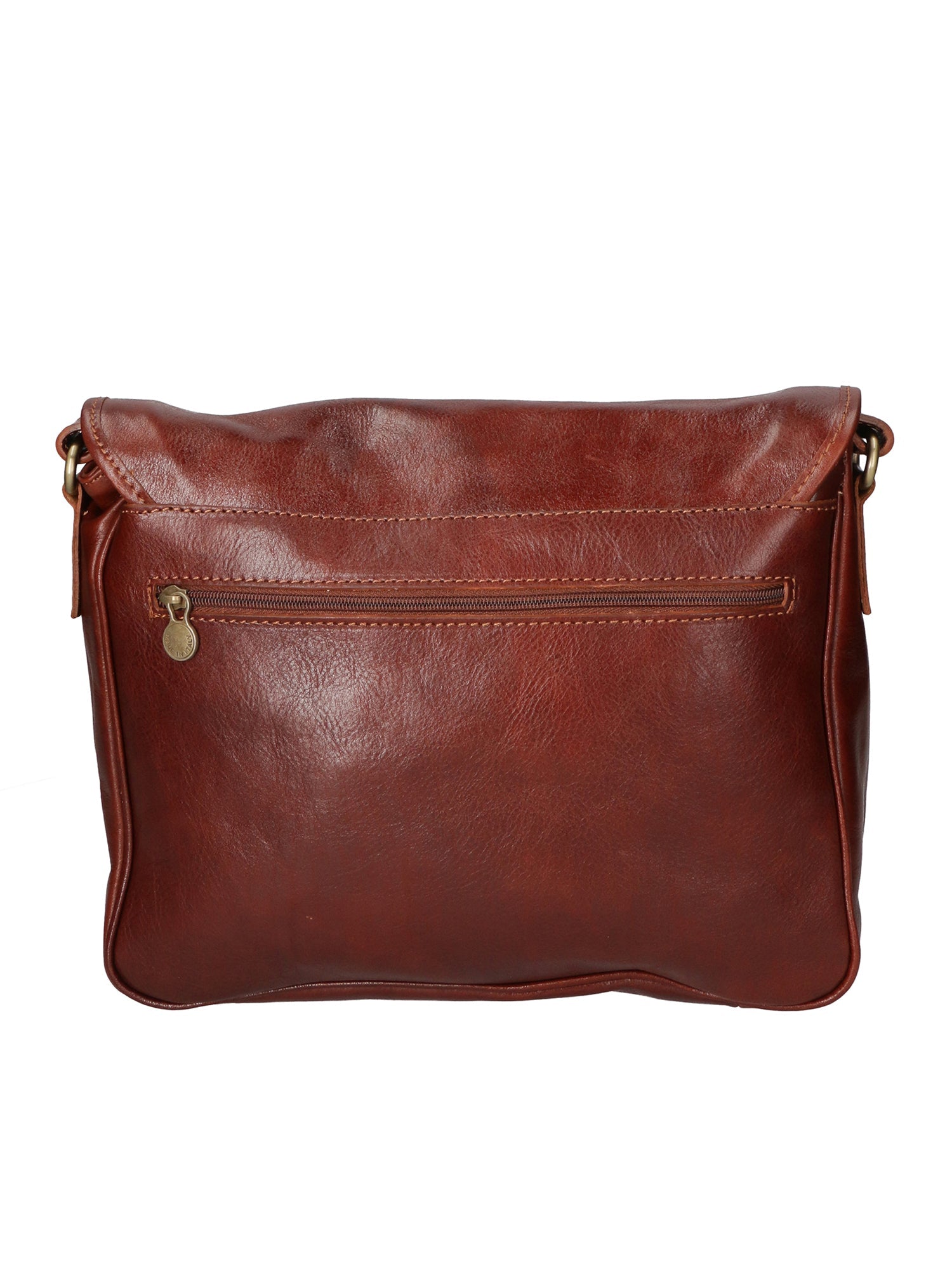 Fiammetta Borsa a mano da donna Vera pelle 9110-MARRONE BROWN Chiara Ferretti