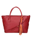 Borsa a spalla da Donna Vera in Vera Pelle Made in Italy 27,5x46x10 cm
