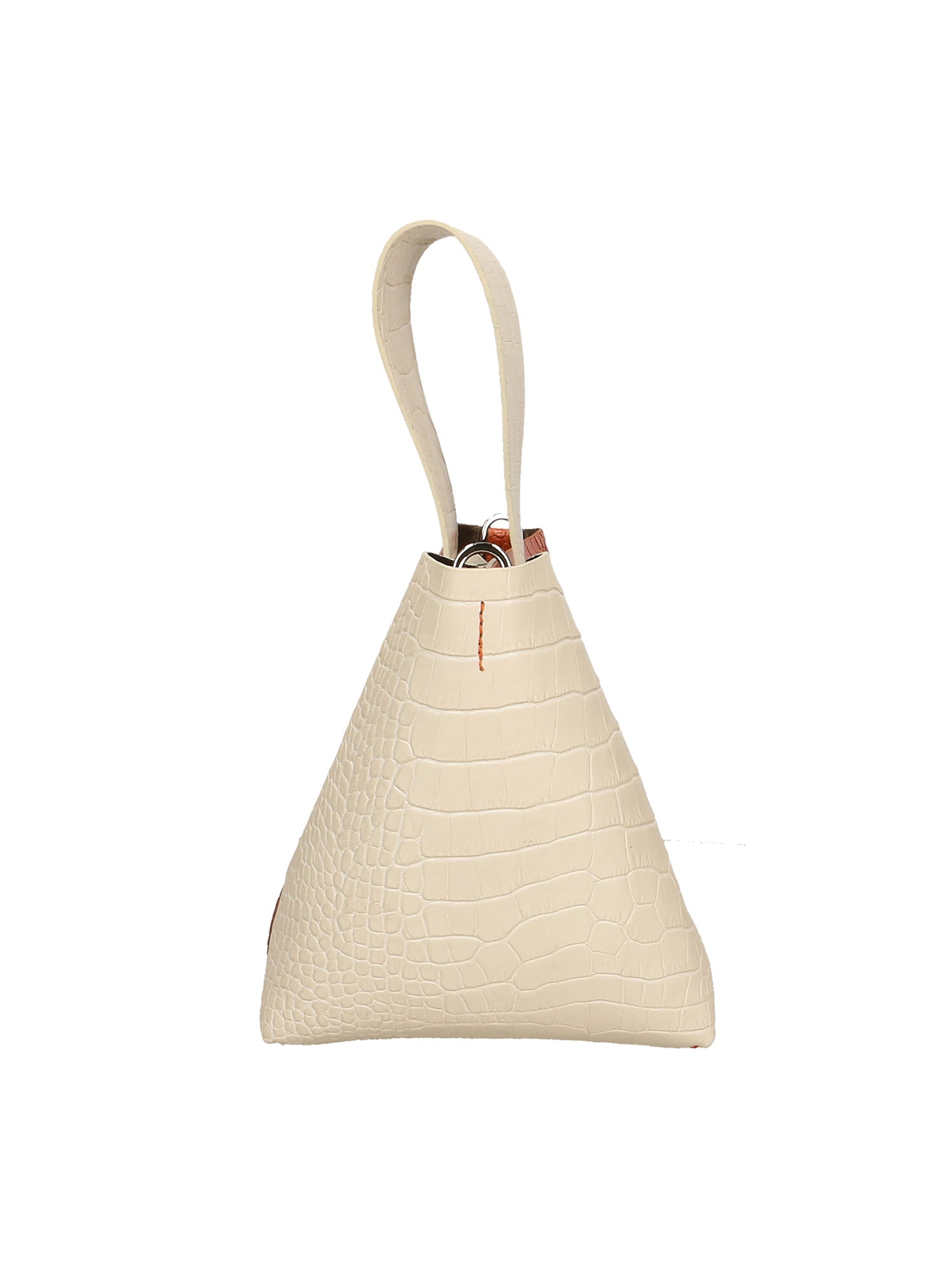 Ombretta Borsa a mano da donna Vera pelle 00643-C37+C35 BEIGE+ARANCIONE Chiara Ferretti