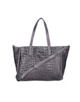 Lorella Borsa a spalla da donna Vera pelle croco 06499-042 GRIGIO SCURO Chiara Ferretti