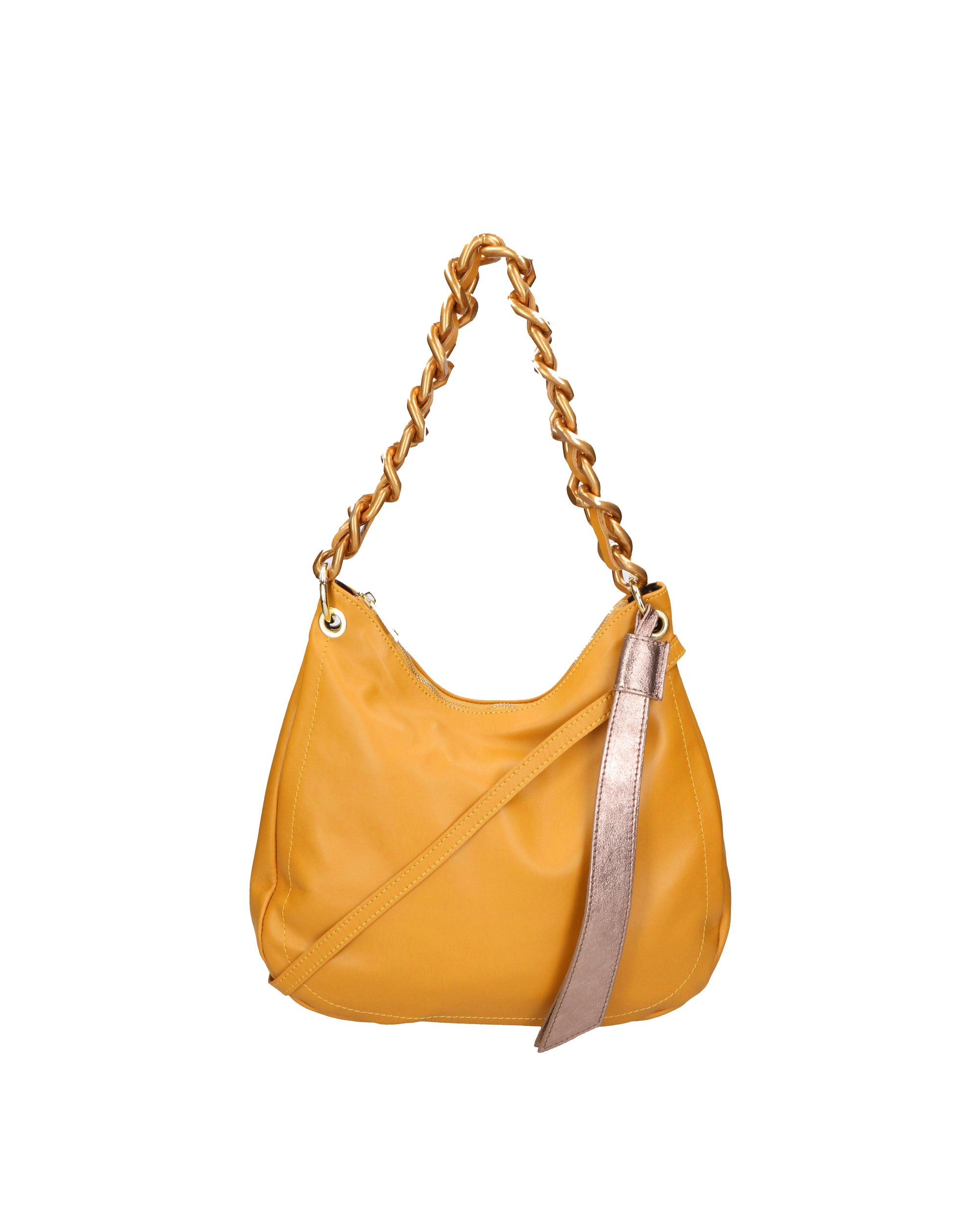 Artemisia Borsa a spalla da donna Vera pelle 05462-S36 SENAPE+L005 BRONZO Chiara Ferretti