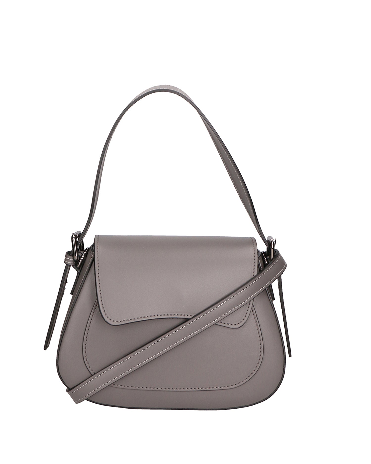 Valda Borsa a mano da donna Vera pelle 06523-L316 GRIGIO SCURO Chiara Ferretti