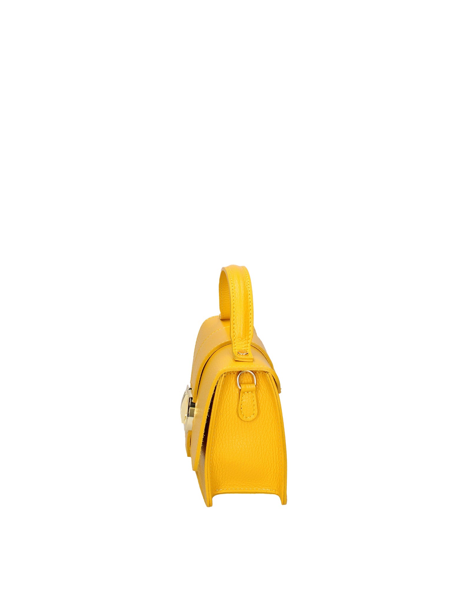 Aroa Borsa a mano da donna Vera pelle 07132-D04 GIALLO Chiara Ferretti