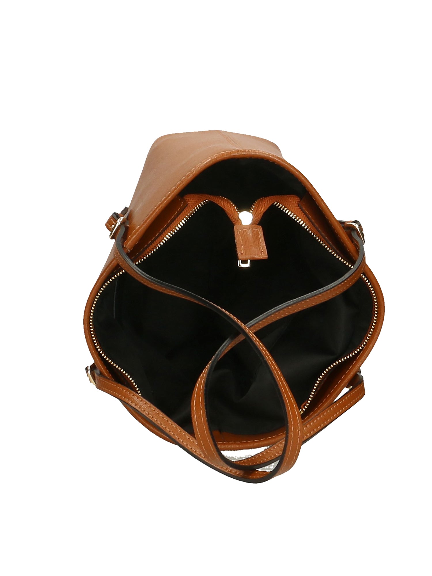 Chantal Damen-Schultertasche aus echtem Leder, hergestellt in Italien, 23 x 26 x 12 cm