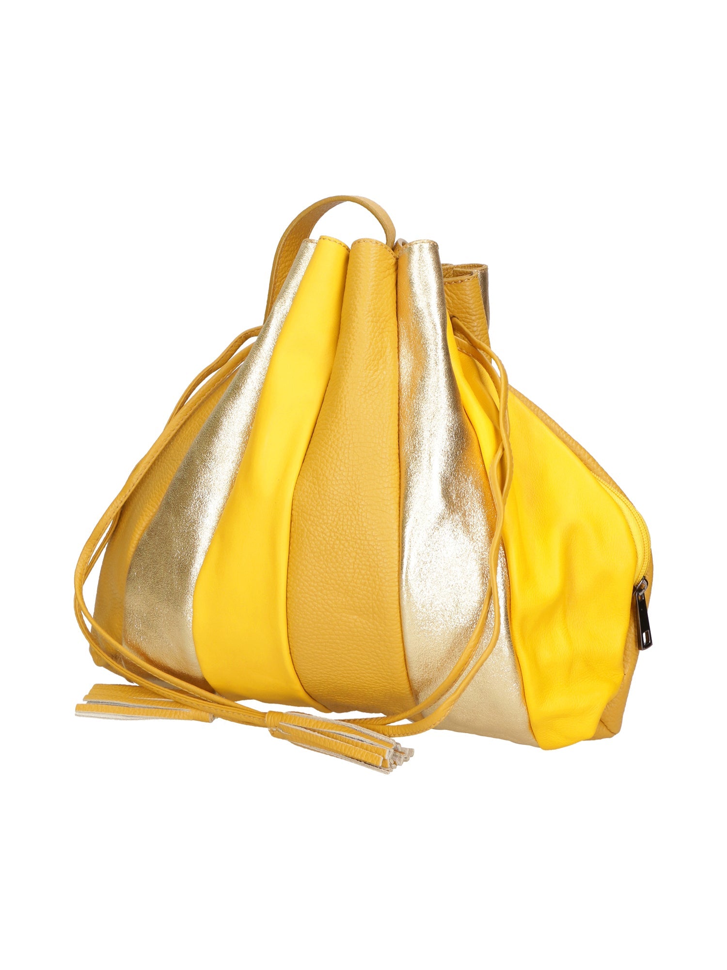 Nunzia Borsa a spalla da donna Vera pelle 576042-SENAPE Chiara Ferretti