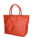 Sylvie Unisex-Handtasche aus echtem Leder, hergestellt in Italien, 34 x 30 x 9 cm