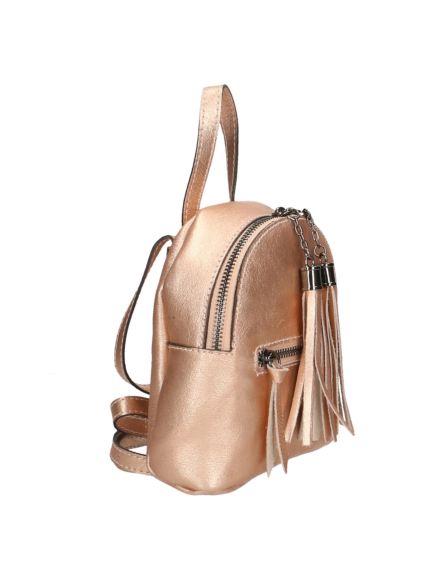 Morgana Damenrucksack aus echtem Leder, hergestellt in Italien, 16 x 17 x 5 cm