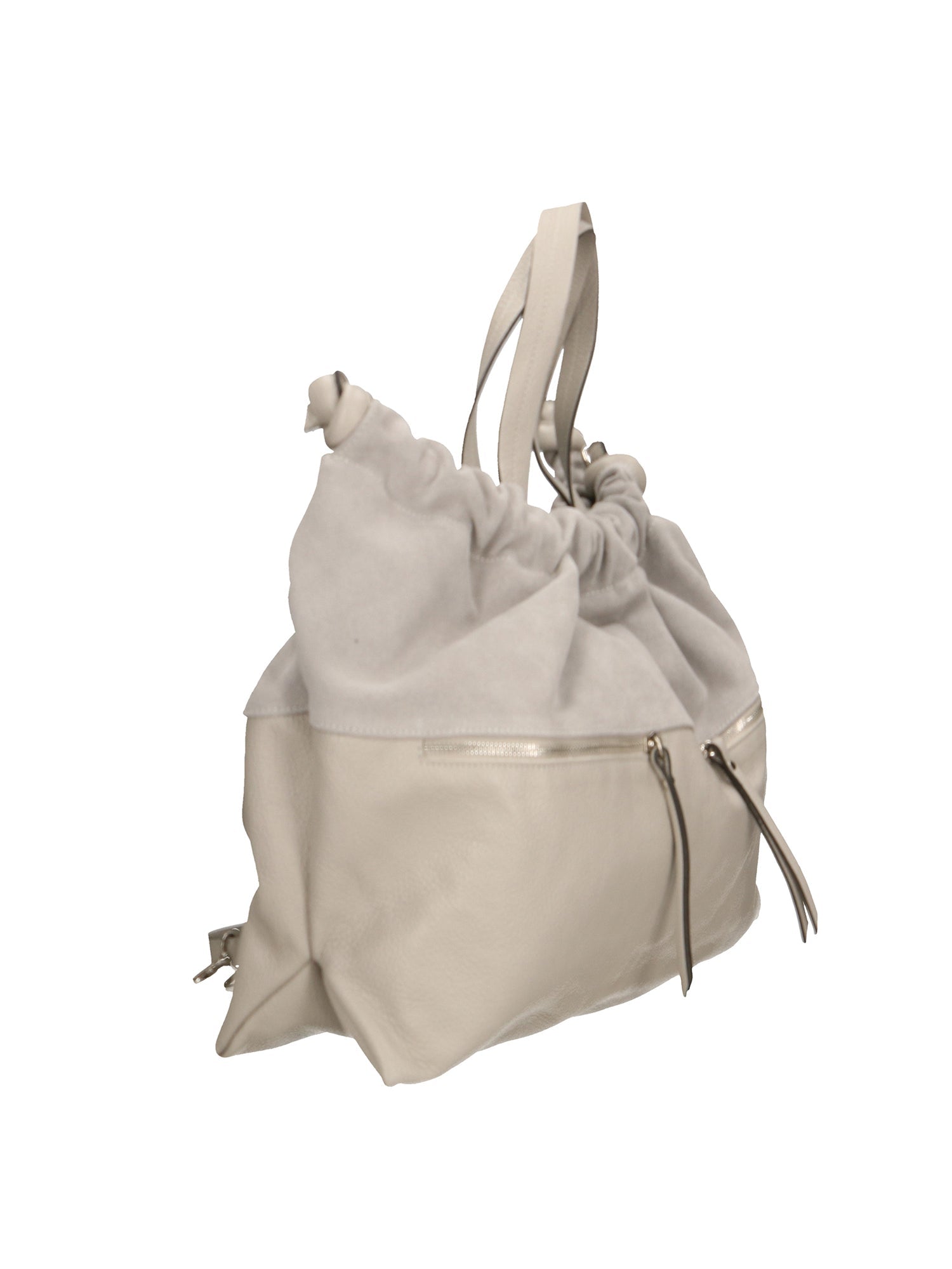 Firenze Borsa a mano da donna Vera pelle 01838-D86 GRIGIO PERLA PEARL GREY Chiara Ferretti
