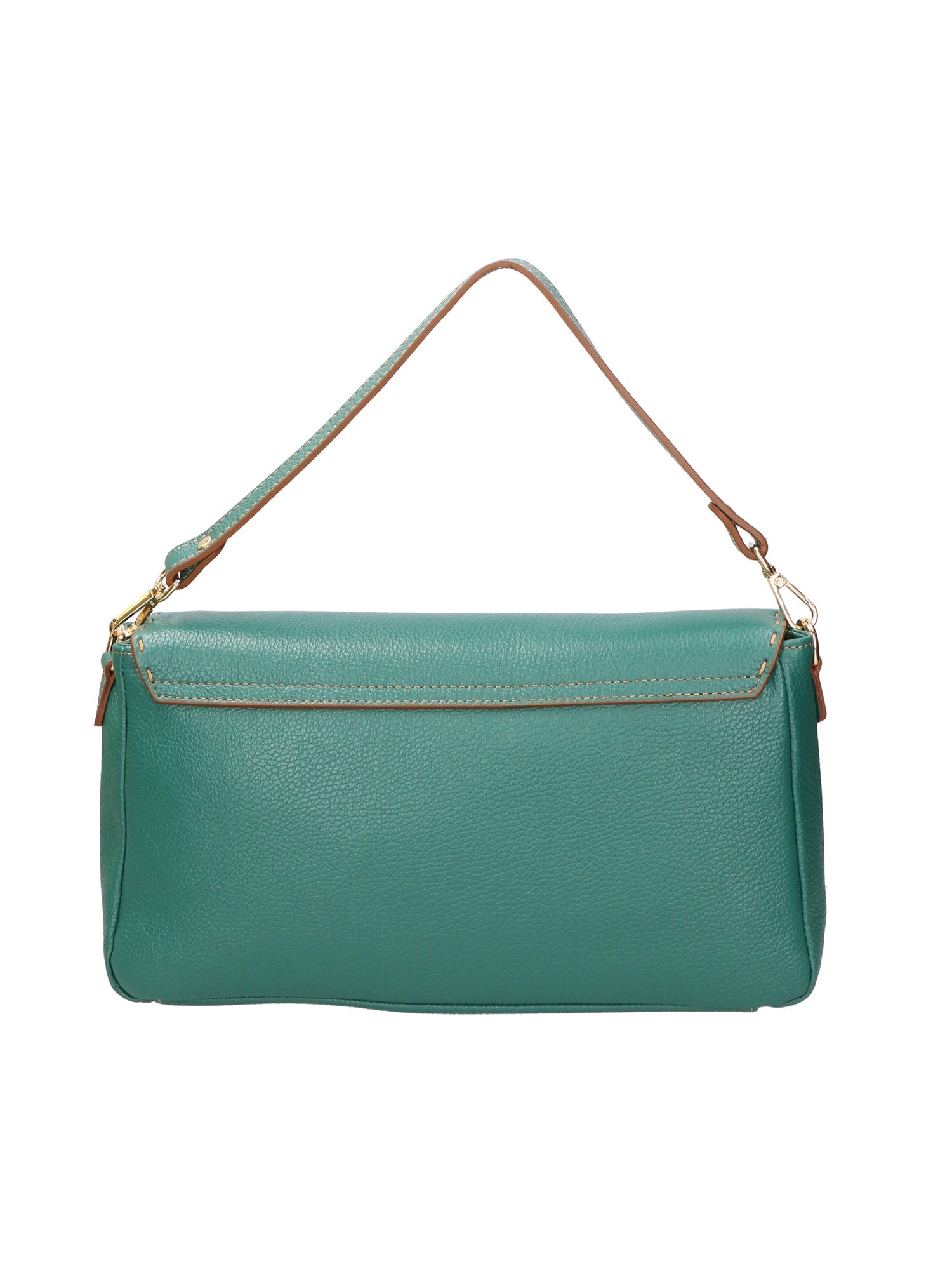 Walda Damen-Schultertasche aus echtem Leder, hergestellt in Italien, 34 x 17,5 x 10 cm
