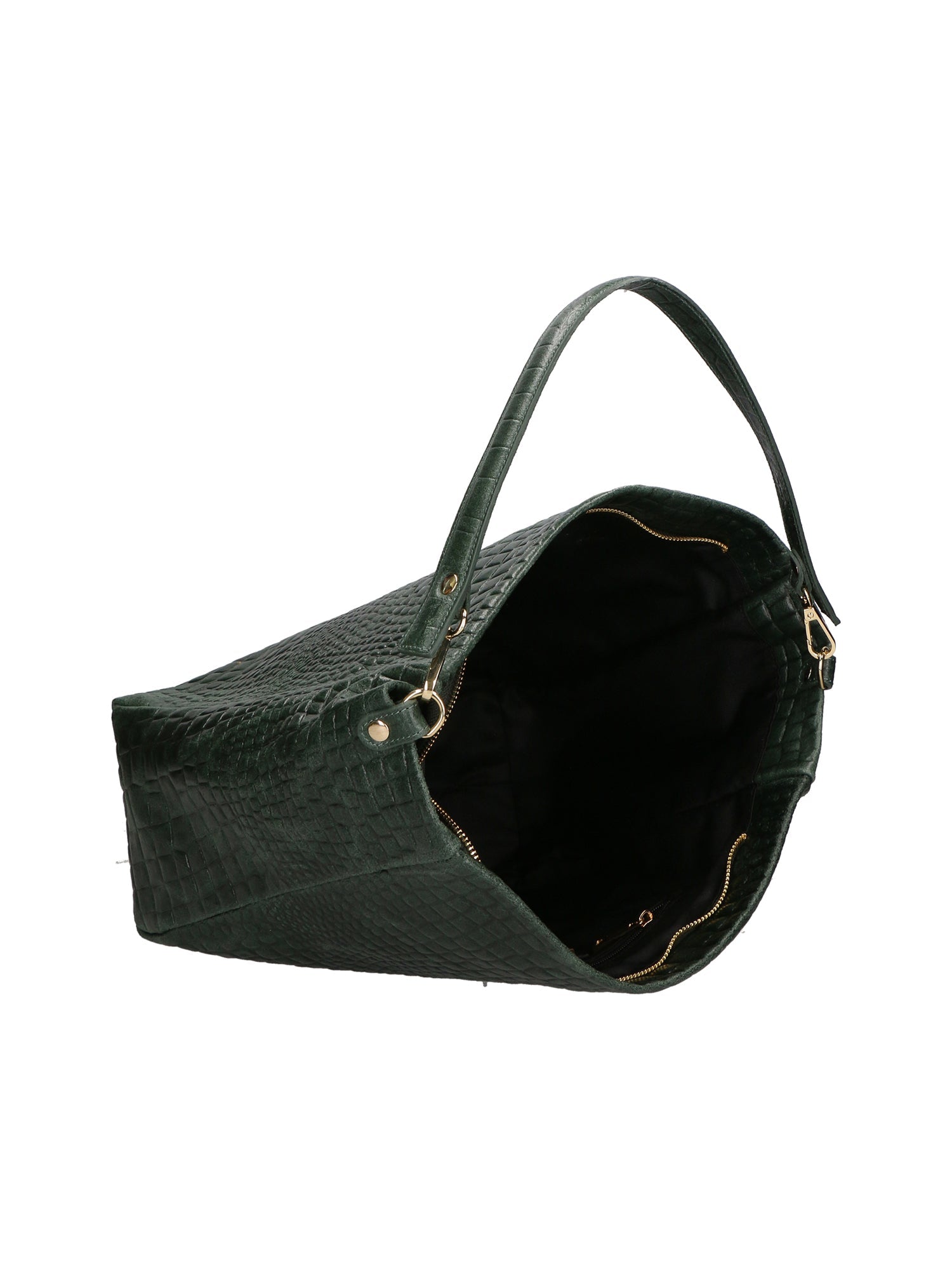 Valtera Damen-Schultertasche aus echtem Leder, hergestellt in Italien, 32 x 31 x 15 cm