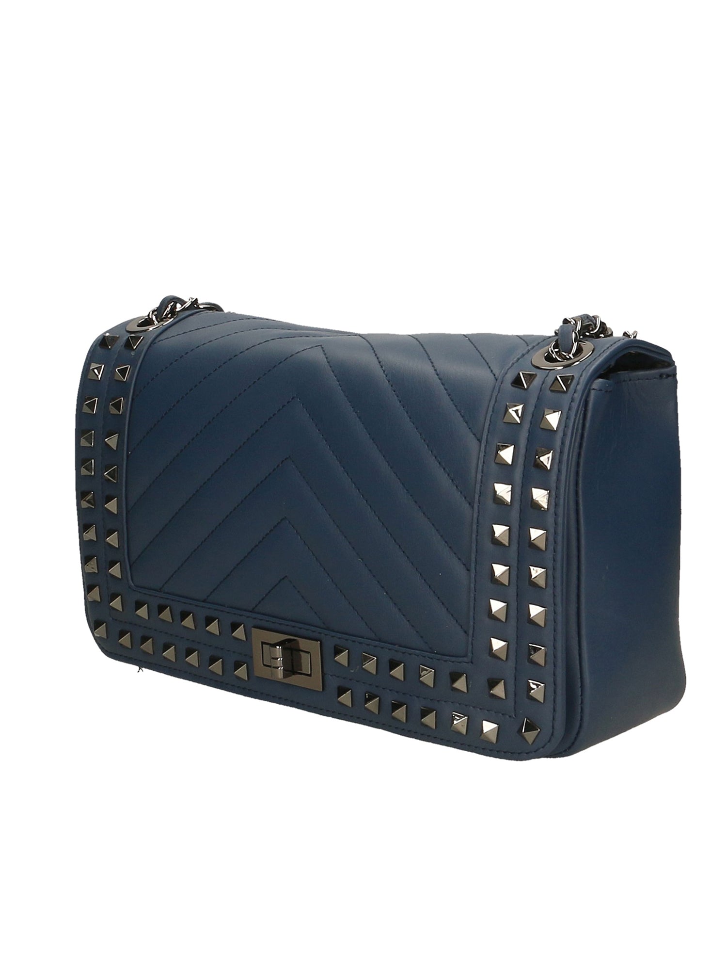 Bologna Borsa a spalla da donna Vera pelle 6590-BLU BLUE Chiara Ferretti