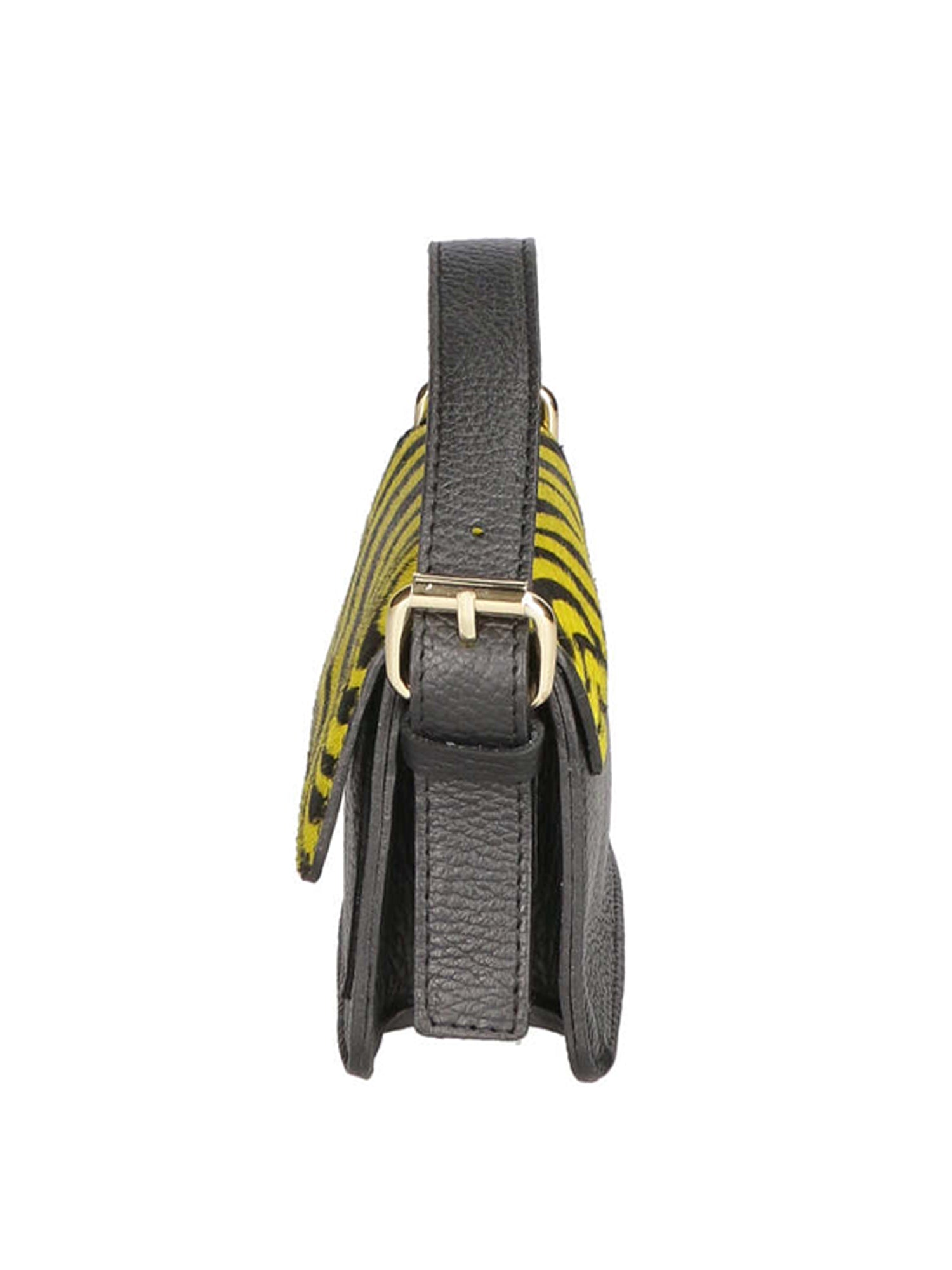Aleide Borsa a mano da donna Vera pelle 04858-ZEBRA GIALLO Chiara Ferretti